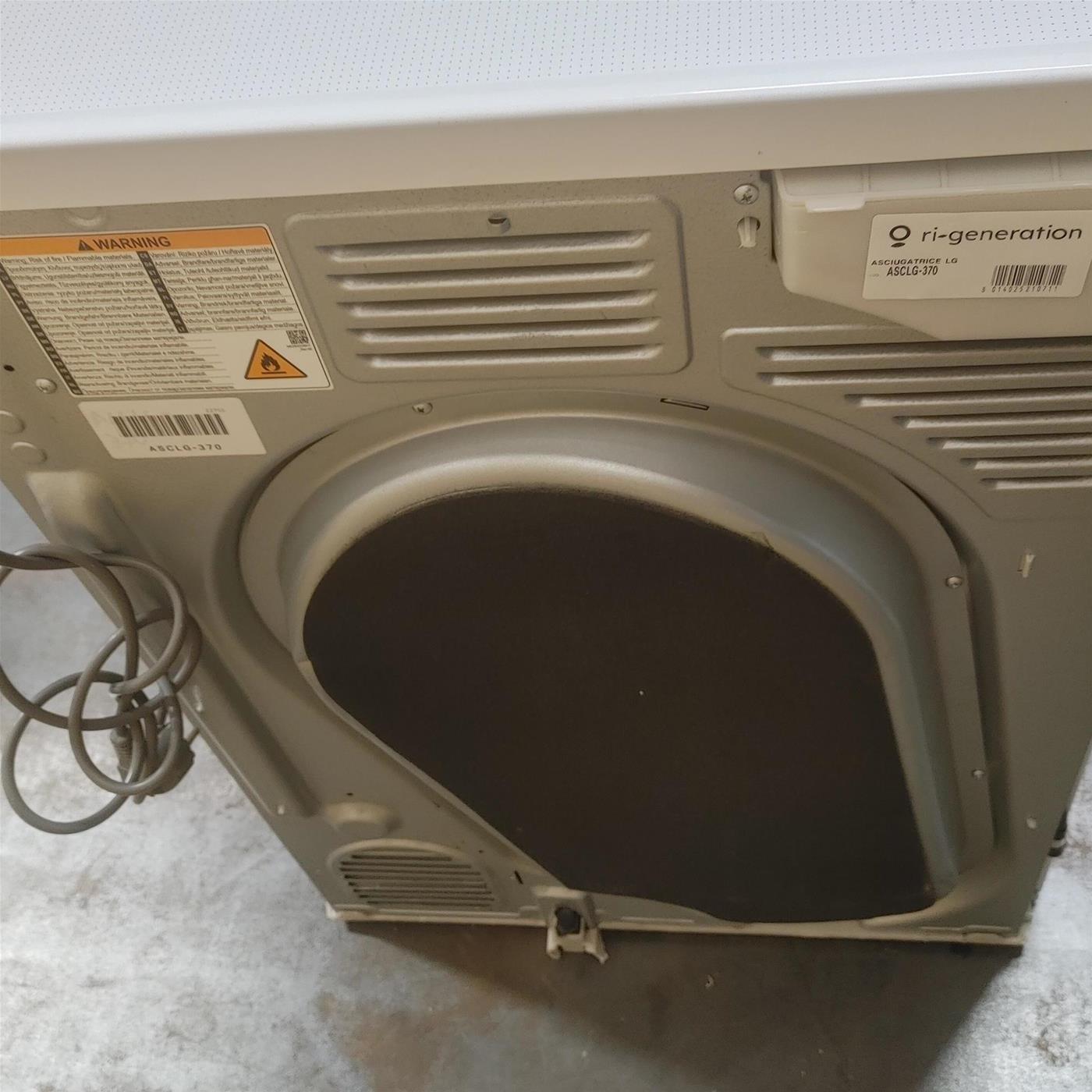 Asciugatrice LG RH80V9AVHN Libera installazione Carica frontale 8 kg A+++ Bianco