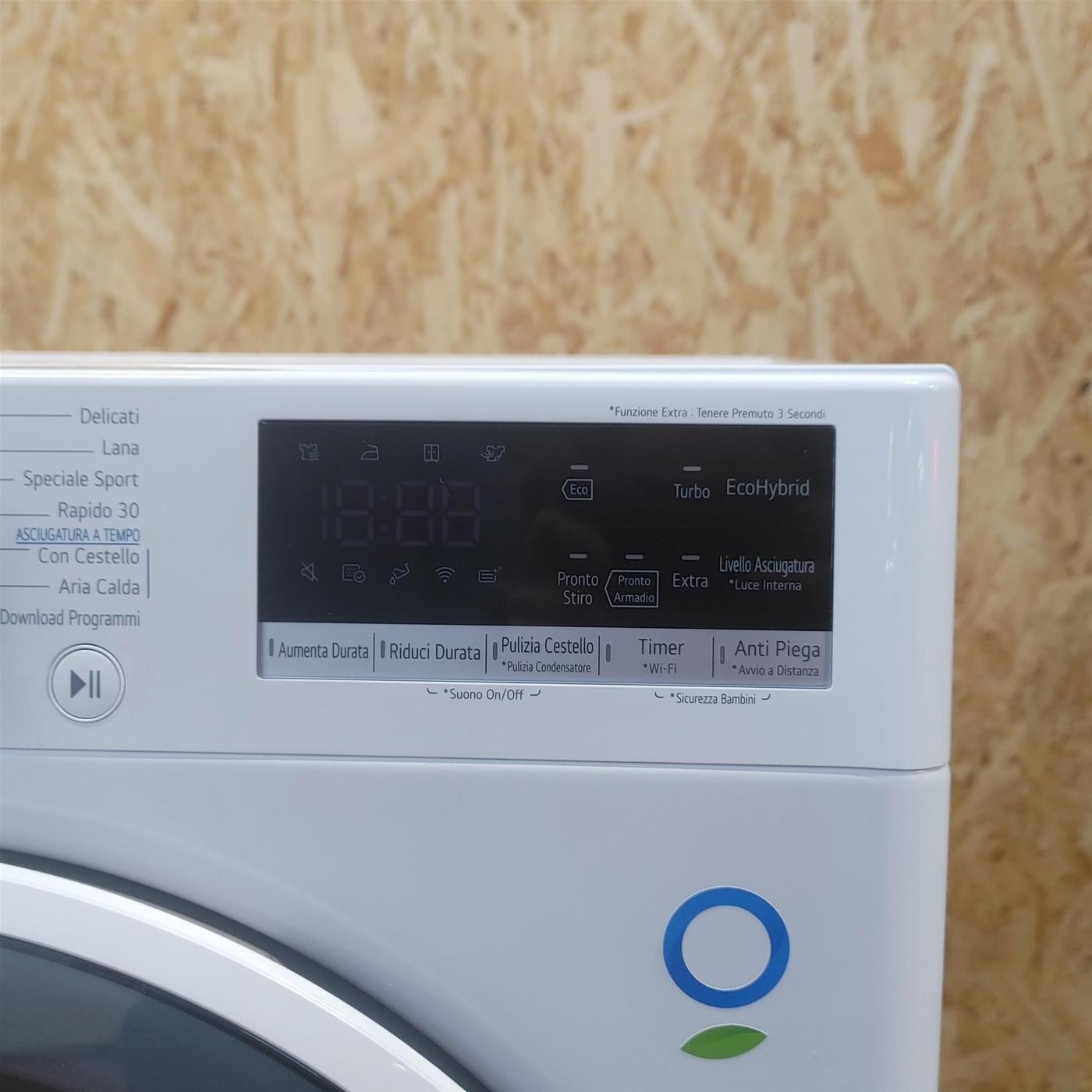 Asciugatrice LG RH90V9AVHN Libera installazione Carica frontale 9 kg A+++ Bianco