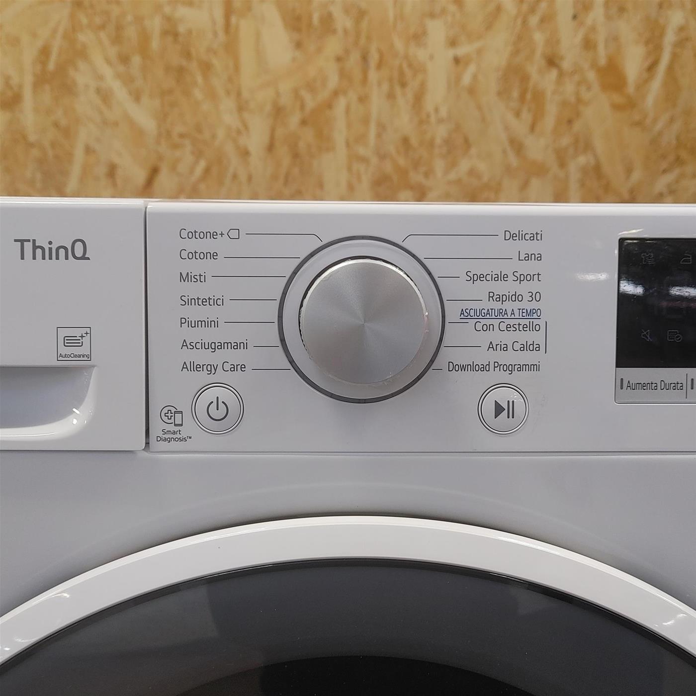 Asciugatrice LG RH90V9AVHN Libera installazione Carica frontale 9 kg A+++ Bianco