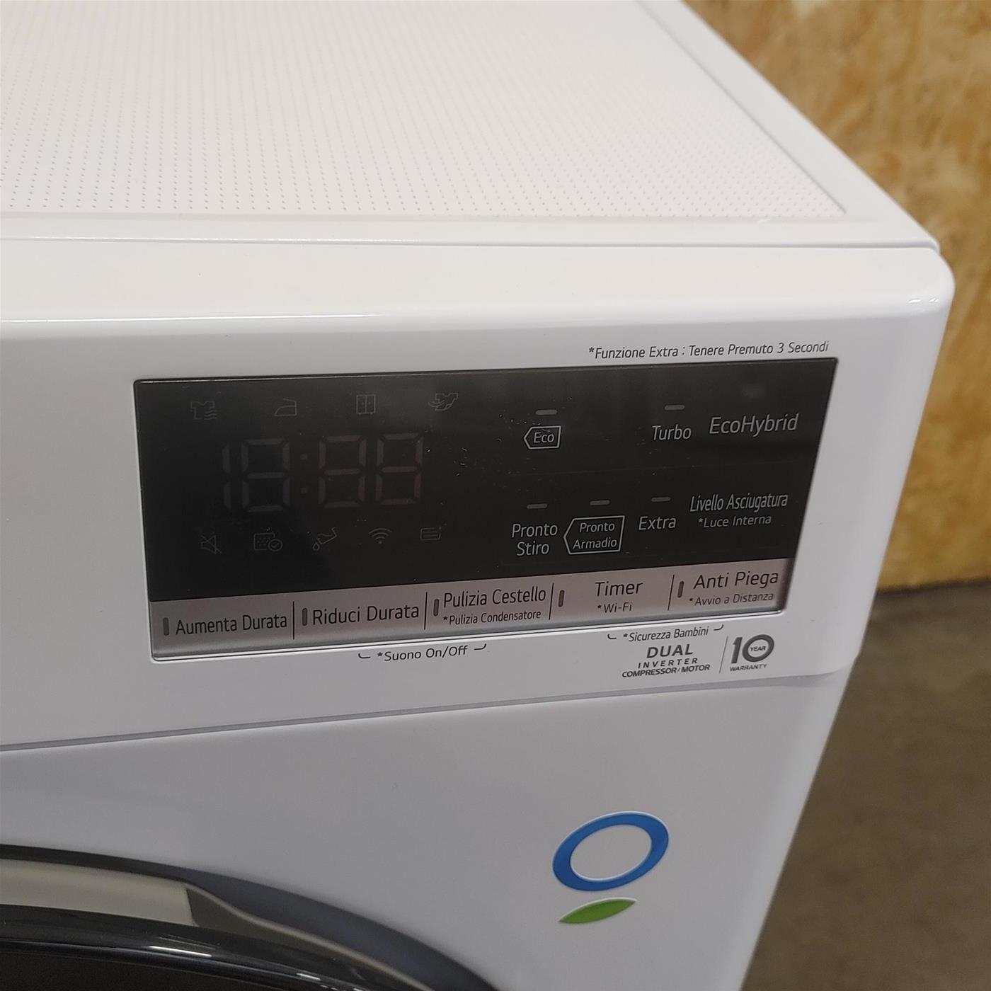 LG RH90V9AVHN asciugatrice Libera installazione Caricamento frontale 9 kg A+++ Bianco