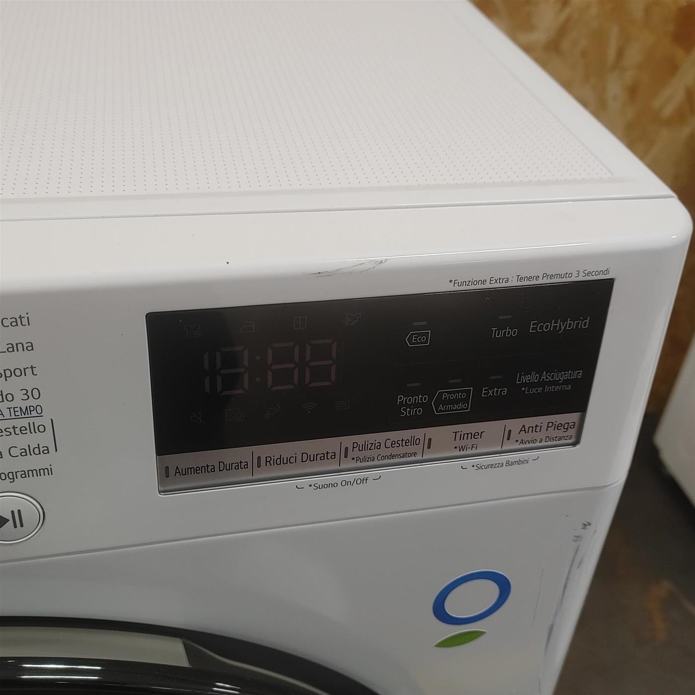 LG RH90V9AVHN asciugatrice Libera installazione Caricamento frontale 9 kg A+++ Bianco
