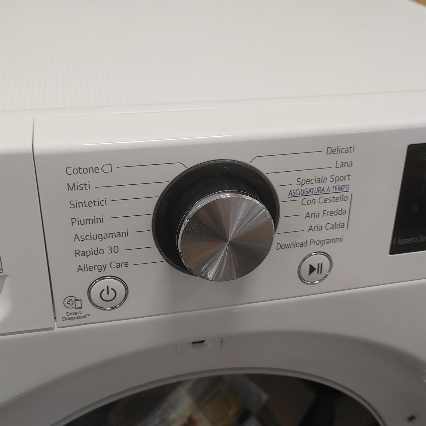 LG RC90V9AV2W Asciugatrice 9 kg Pompa di Calore Libera installazione Carica frontale A+++