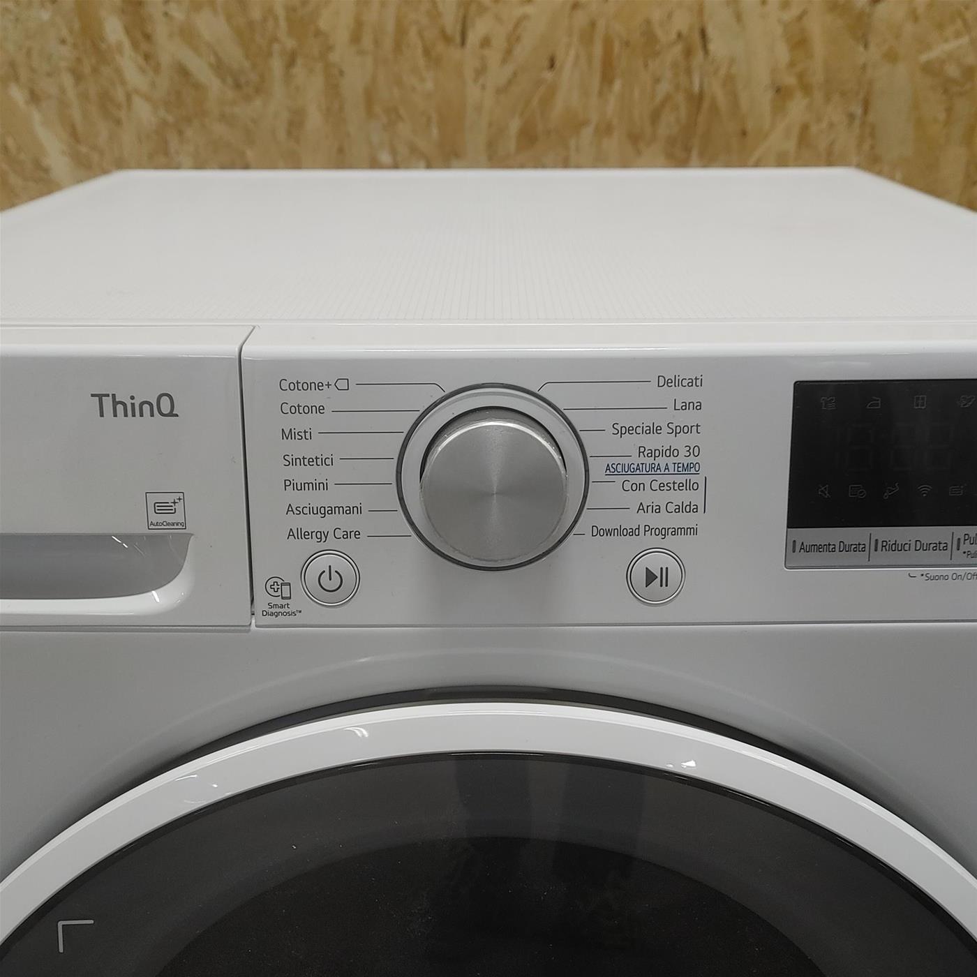 Asciugatrice LG RH90V5AV5N Libera installazione Caricamento frontale 9 kg A++ Bianco