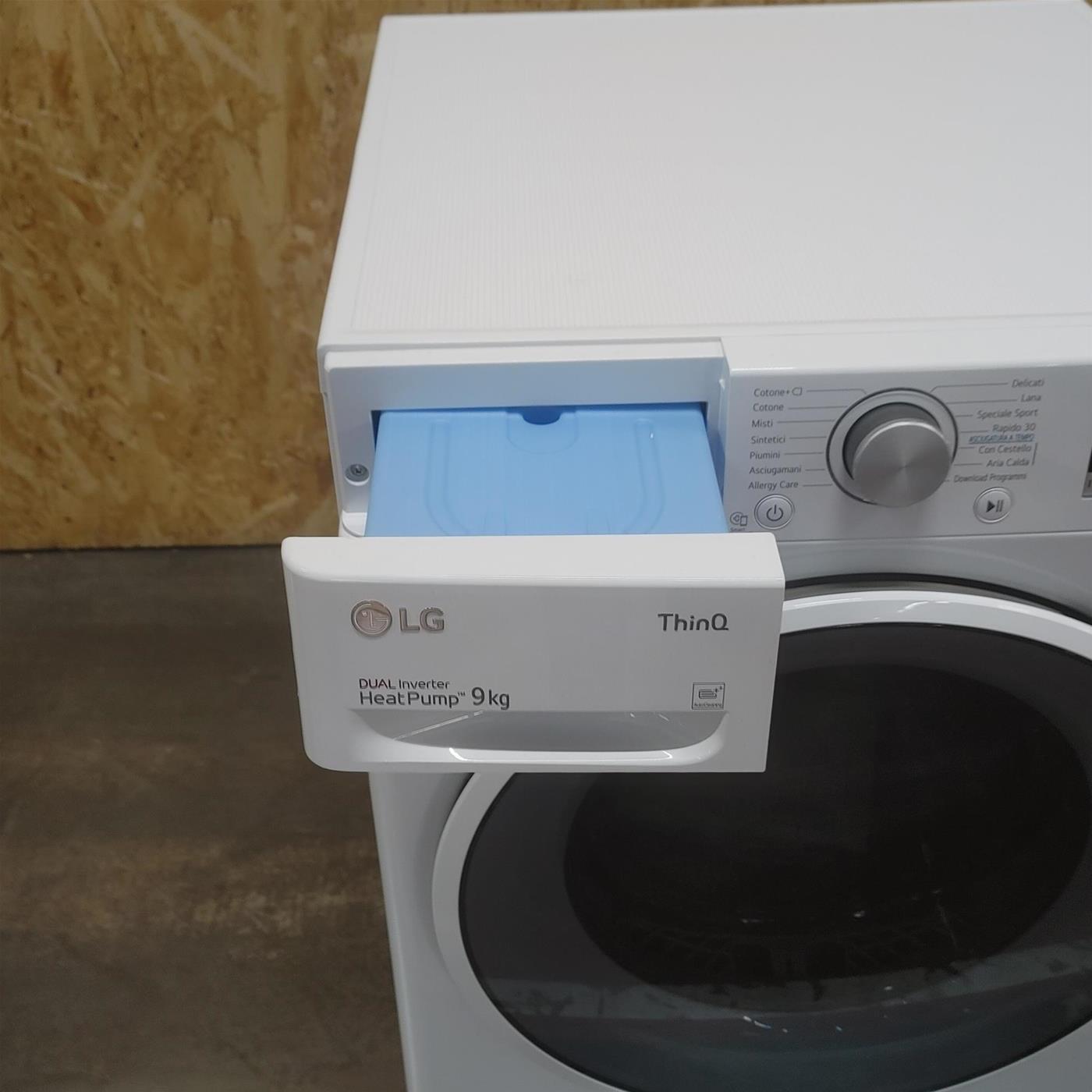 Asciugatrice LG RH90V5AV5N Libera installazione Caricamento frontale 9 kg A++ Bianco