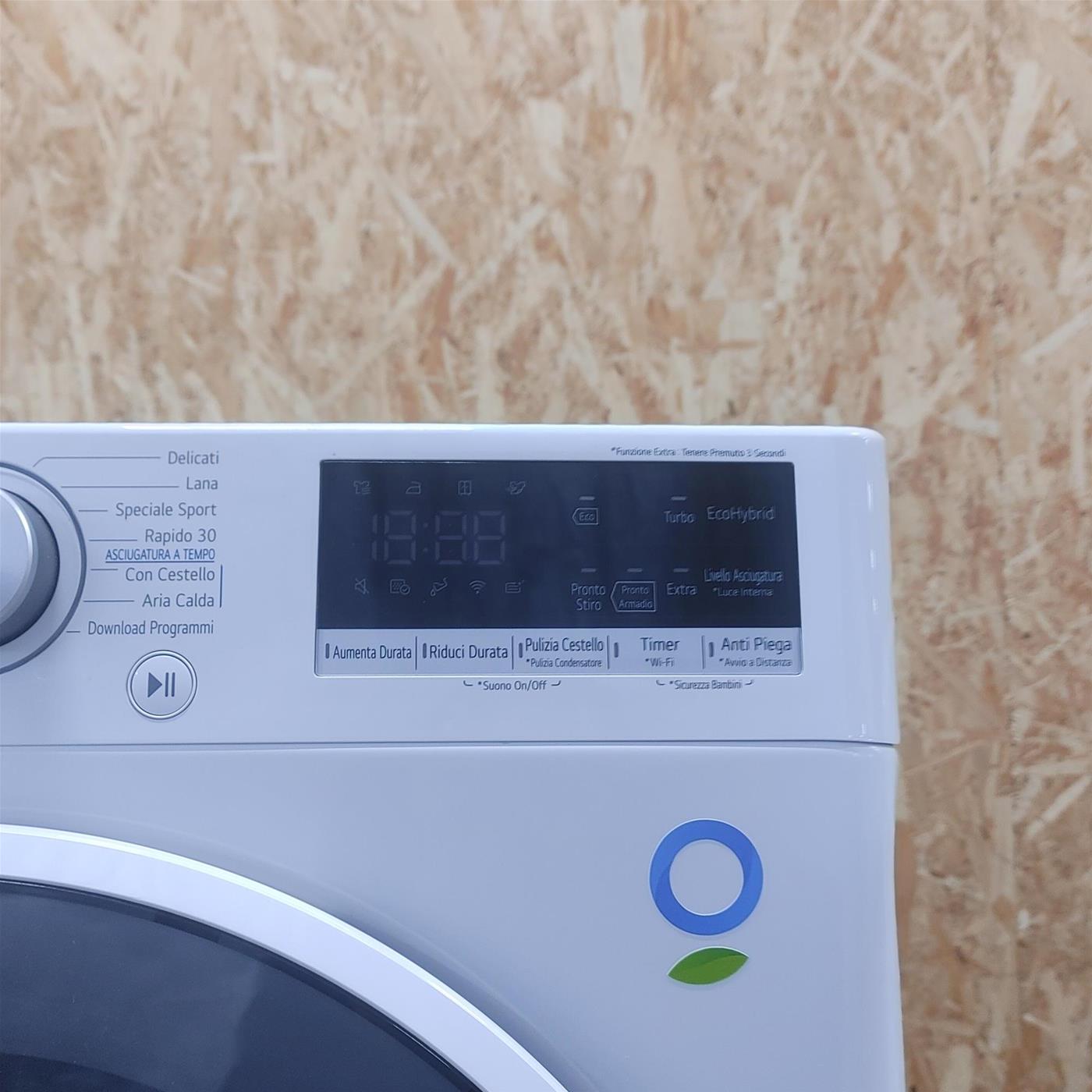 Asciugatrice LG RH90V9AVHN Libera installazione Caricamento frontale 9 kg A+++ Bianco