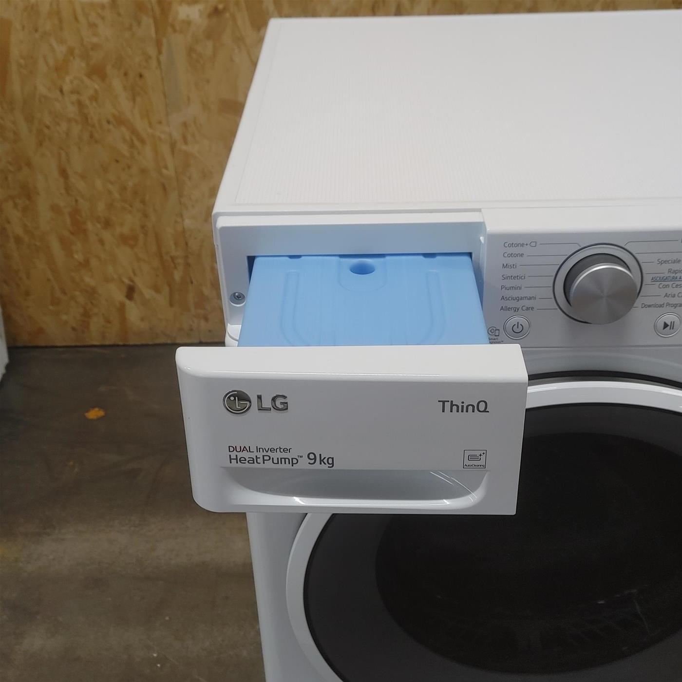 Asciugatrice LG RH90V9AVHN Libera installazione Caricamento frontale 9 kg A+++ Bianco