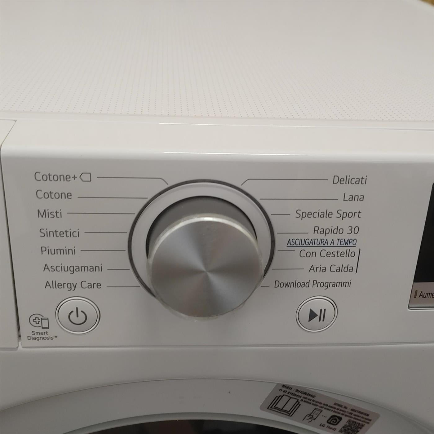 LG RH10V9AV4W asciugatrice Libera installazione Caricamento frontale 10 kg A+++ Bianco