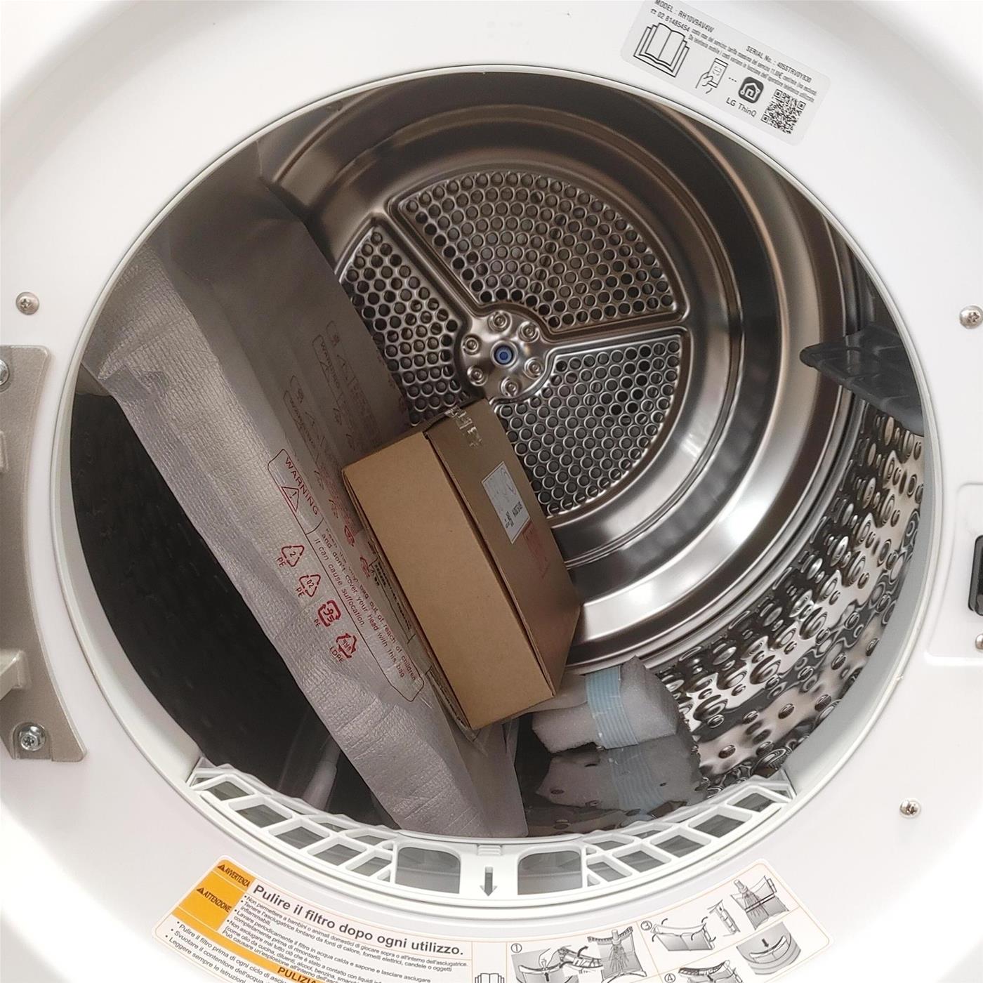 LG RH10V9AV4W asciugatrice Libera installazione Caricamento frontale 10 kg A+++ Bianco