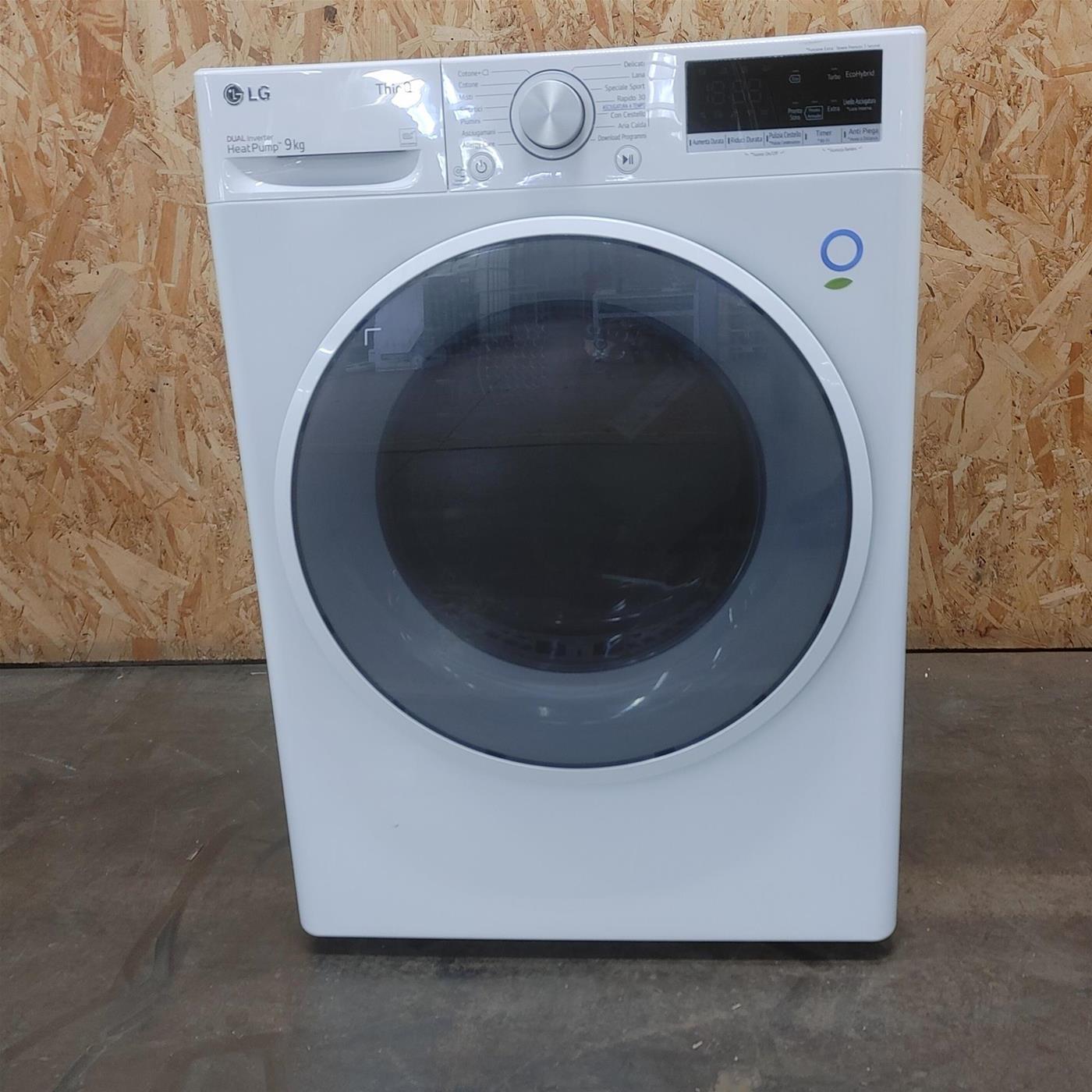 LG RH90V9AVHN asciugatrice Libera installazione Caricamento frontale 9 kg A+++ Bianco