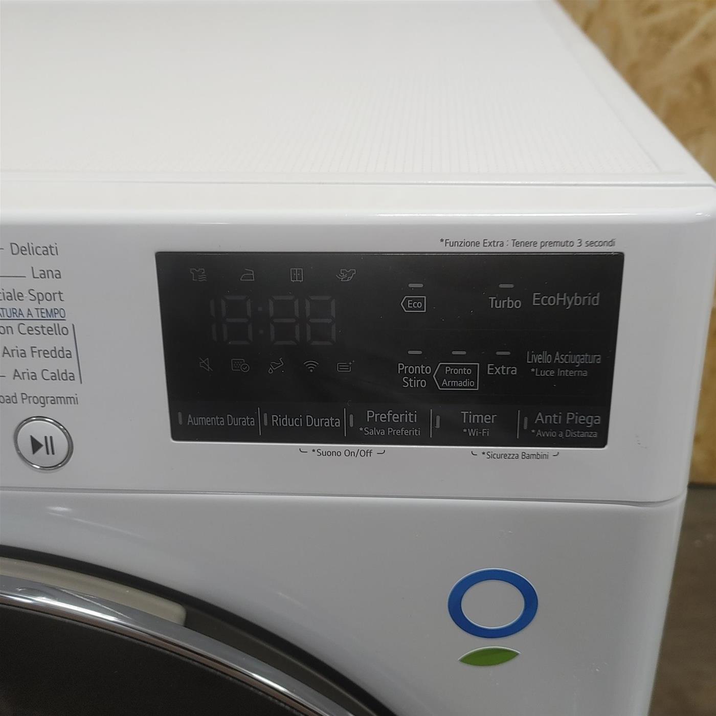 LG RC90V9AV2W Asciugatrice 9 kg Pompa di Calore Libera installazione Carica frontale A+++