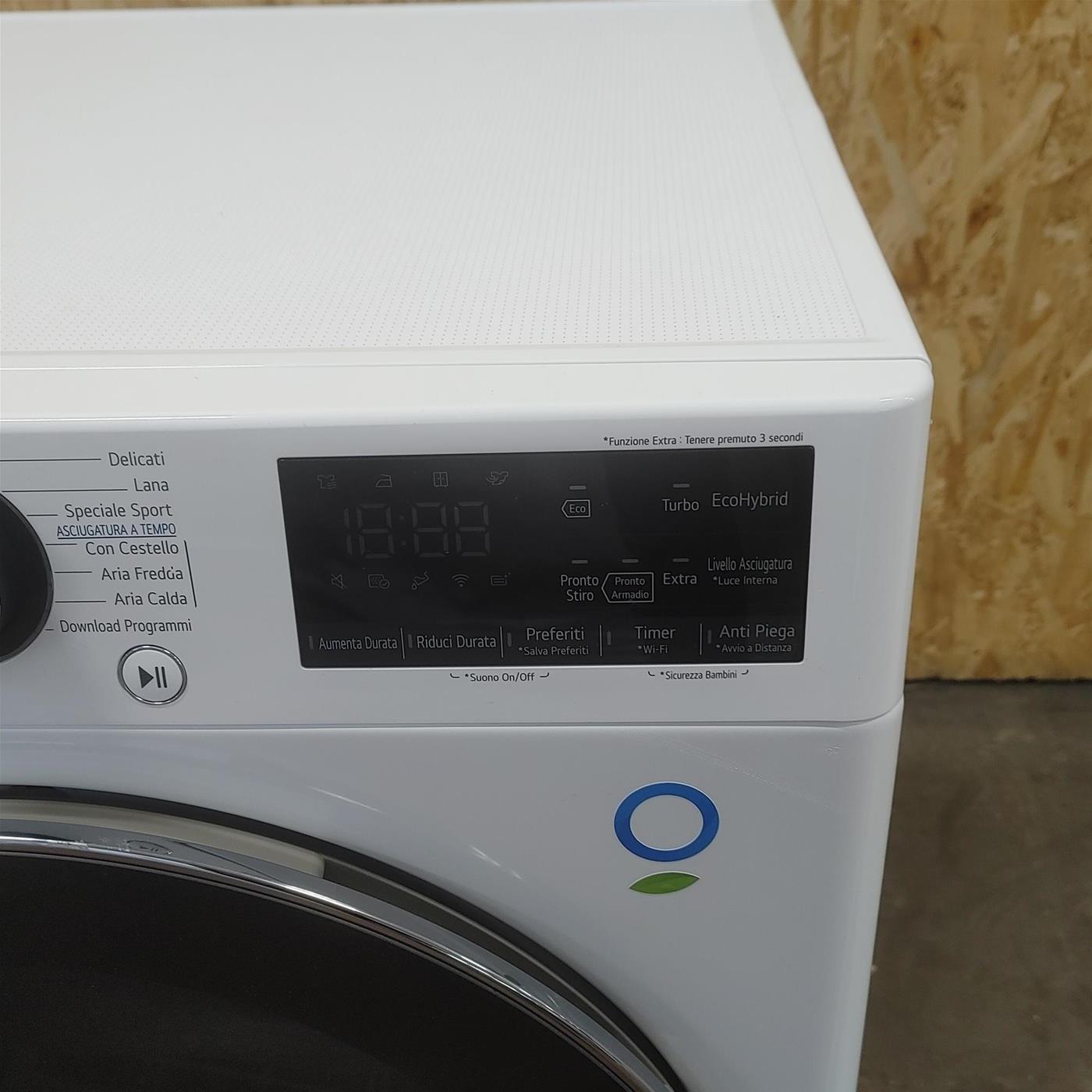 LG RC90V9AV2W Asciugatrice 9 kg Pompa di Calore Libera installazione Carica frontale A+++