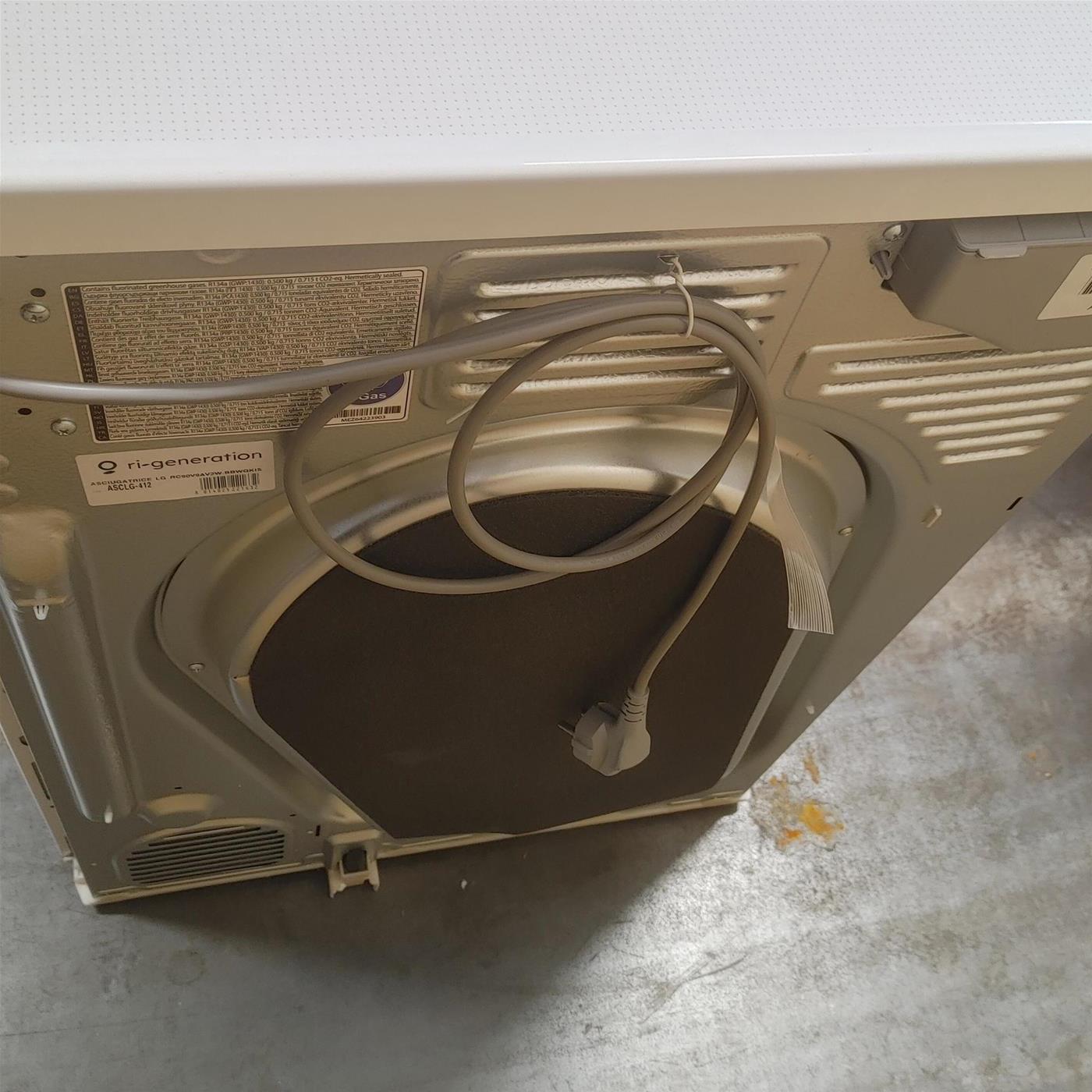 LG RC90V9AV2W Asciugatrice 9 kg Pompa di Calore Libera installazione Carica frontale A+++