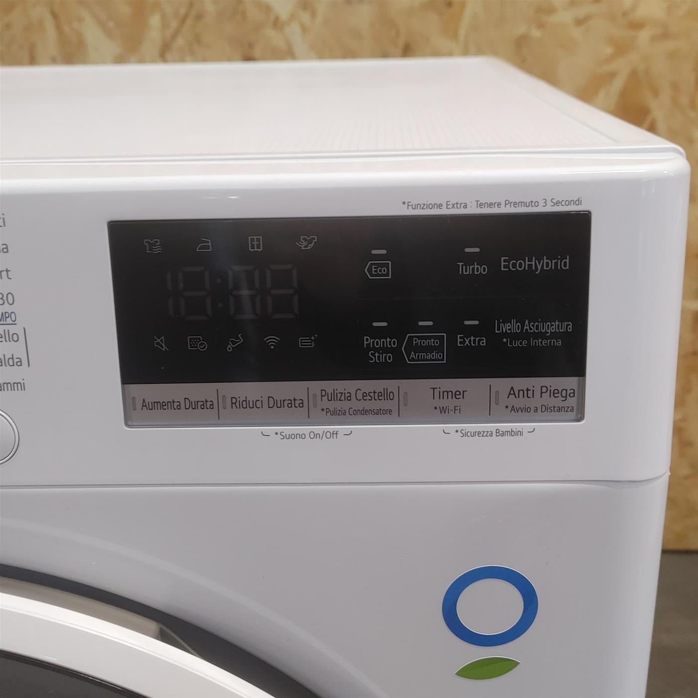 Asciugatrice LG RH80V9AVHN Libera installazione Carica frontale 8 kg A+++ Bianco