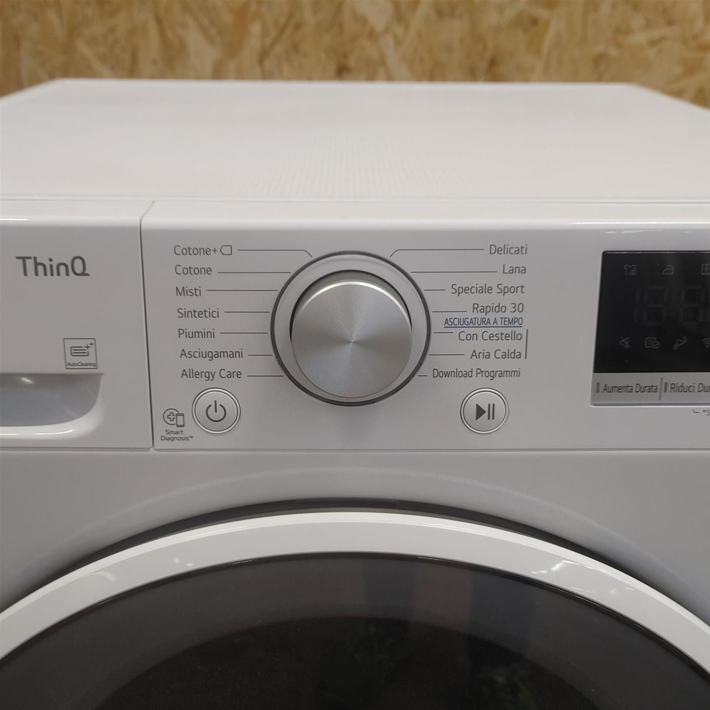 Asciugatrice LG RH80V9AVHN Libera installazione Carica frontale 8 kg A+++ Bianco