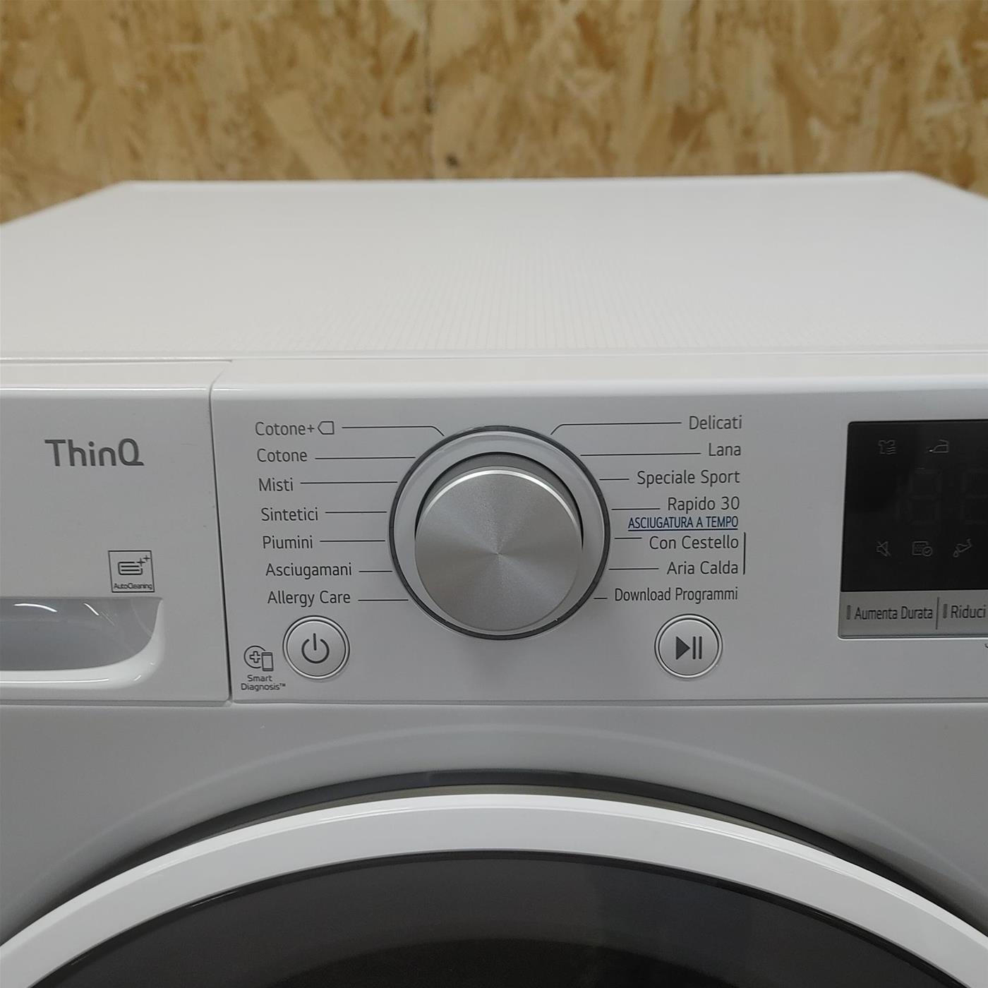 Asciugatrice LG RH80V9AVHN Libera installazione Carica frontale 8 kg A+++ Bianco