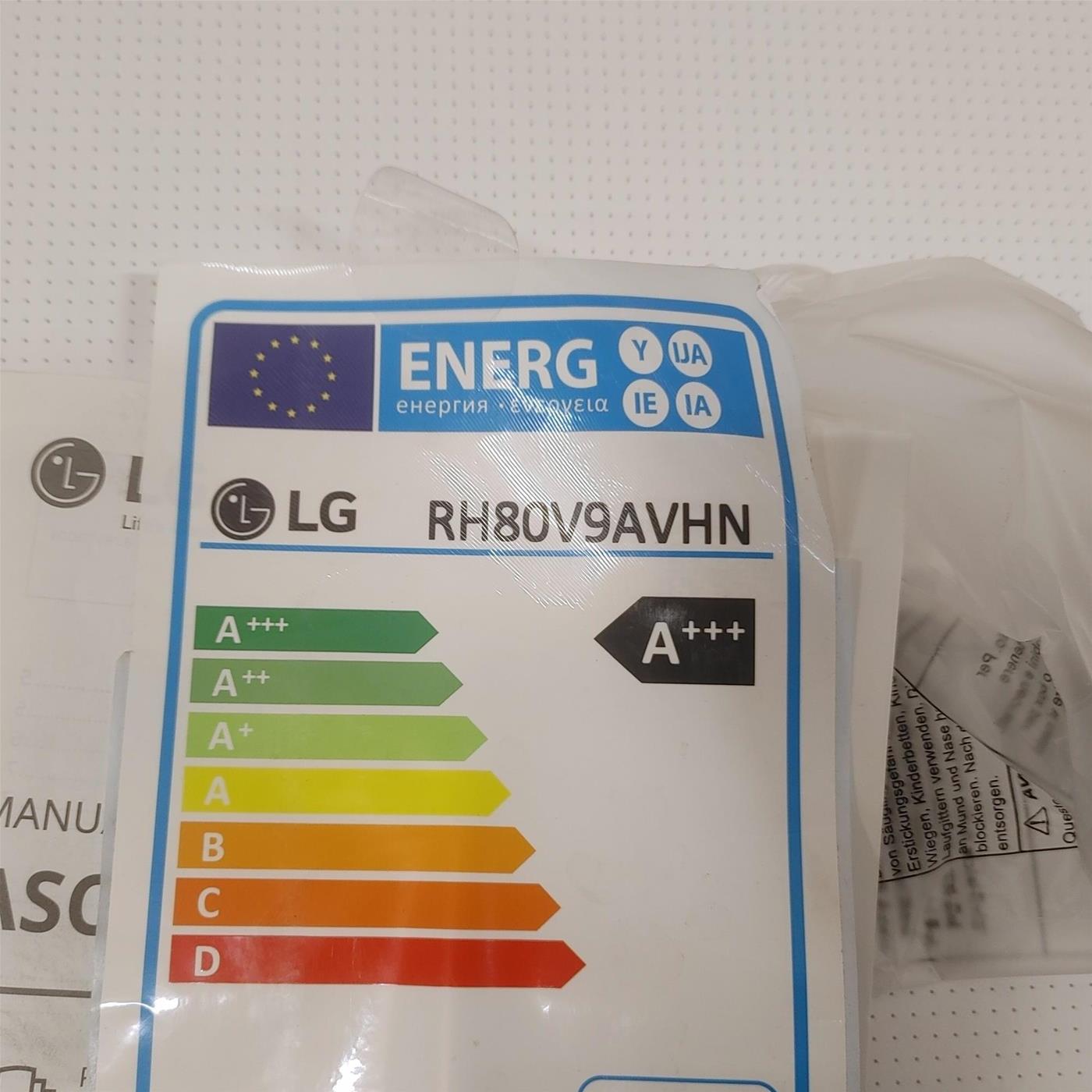 Asciugatrice LG RH80V9AVHN Libera installazione Carica frontale 8 kg A+++ Bianco
