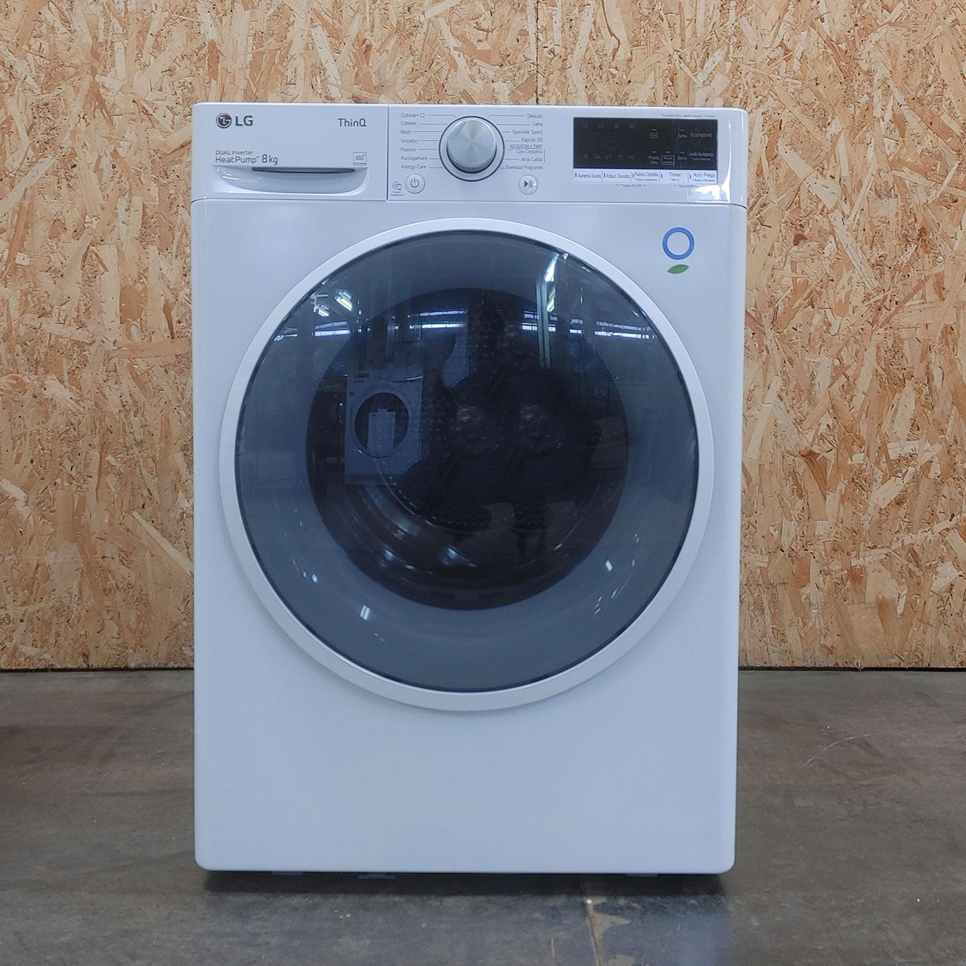 Asciugatrice LG RH80V9AVHN Libera installazione Carica frontale 8 kg A+++ Bianco