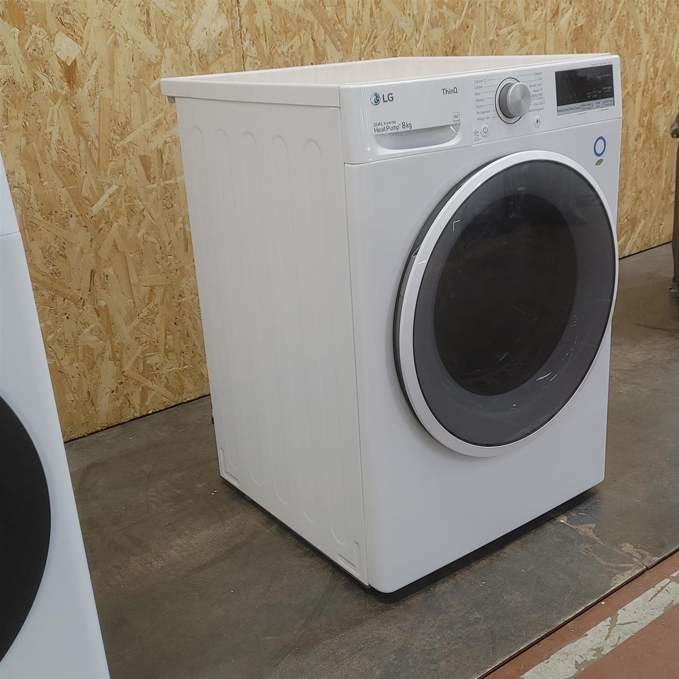 Asciugatrice LG RH80V9AVHN Libera installazione Carica frontale 8 kg A+++ Bianco