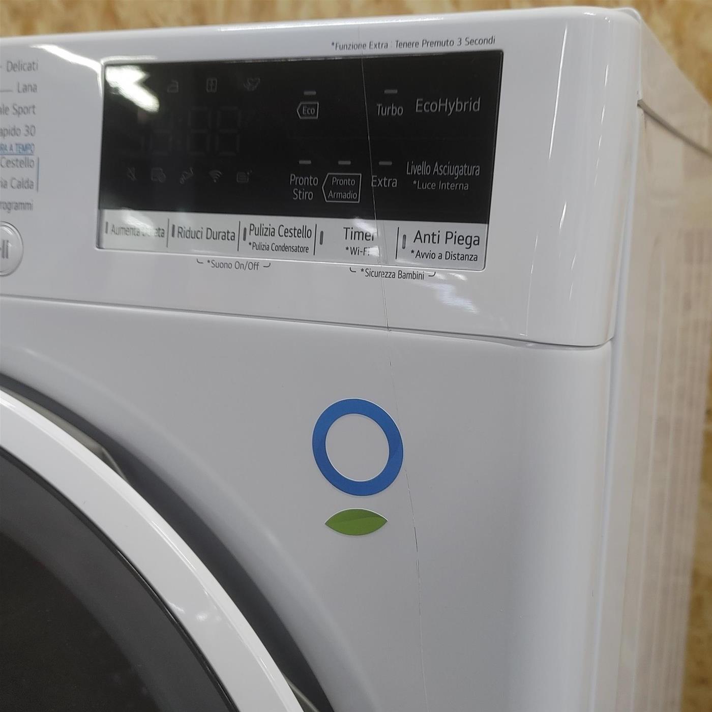 Asciugatrice LG RH80V9AVHN Libera installazione Carica frontale 8 kg A+++ Bianco