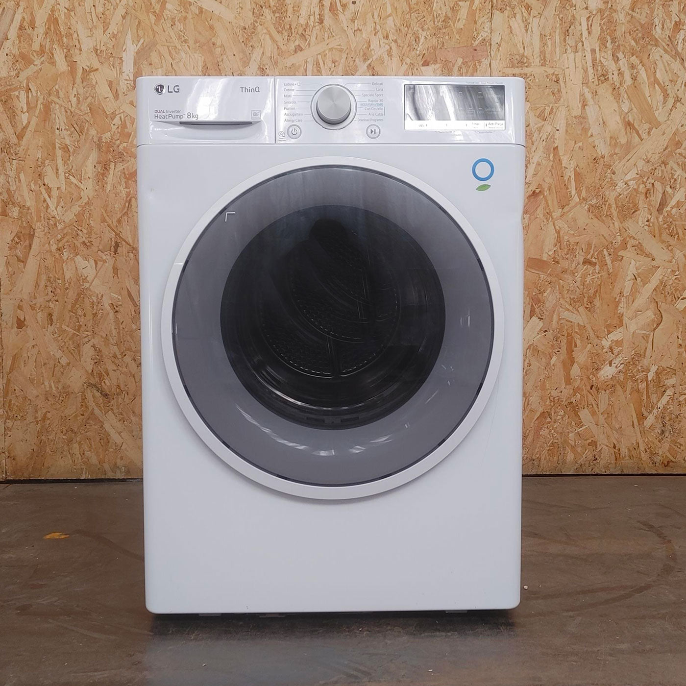 Asciugatrice LG RH80V9AVHN Libera installazione Carica frontale 8 kg A+++ Bianco