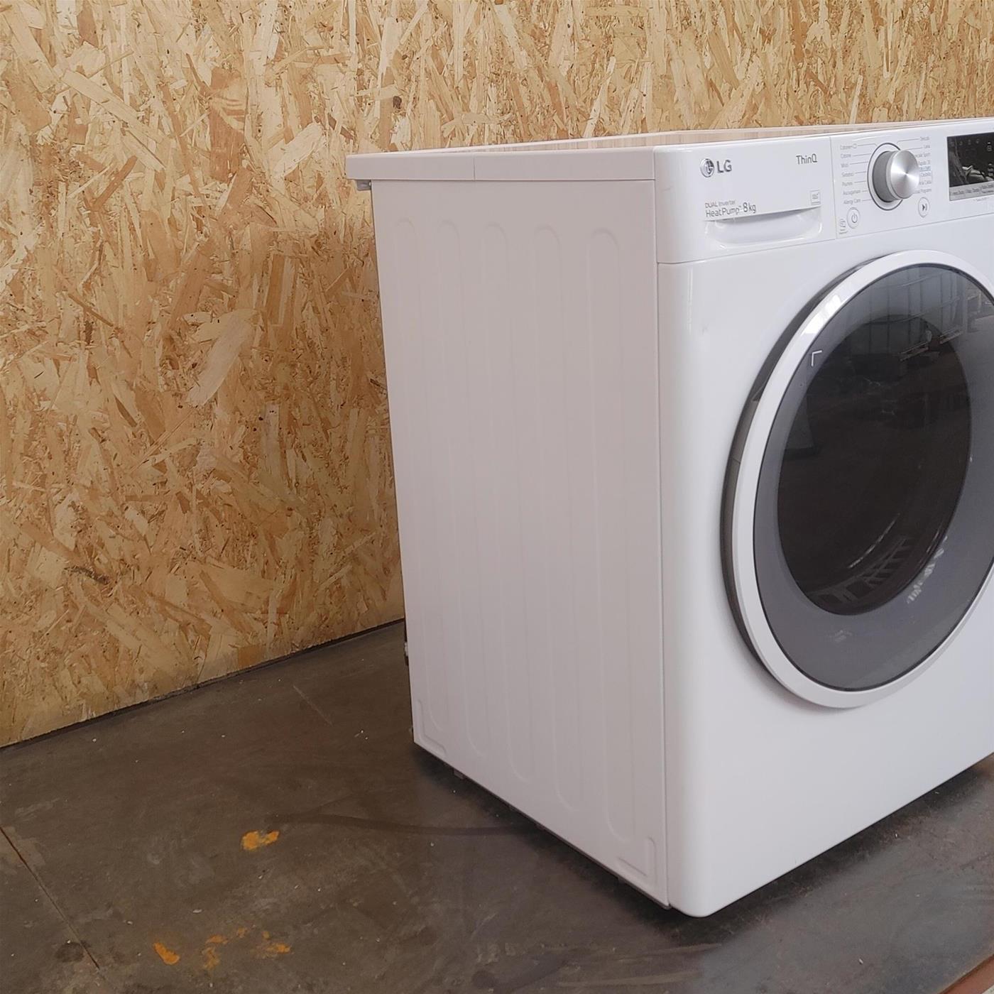 Asciugatrice LG RH80V9AVHN Libera installazione Carica frontale 8 kg A+++ Bianco