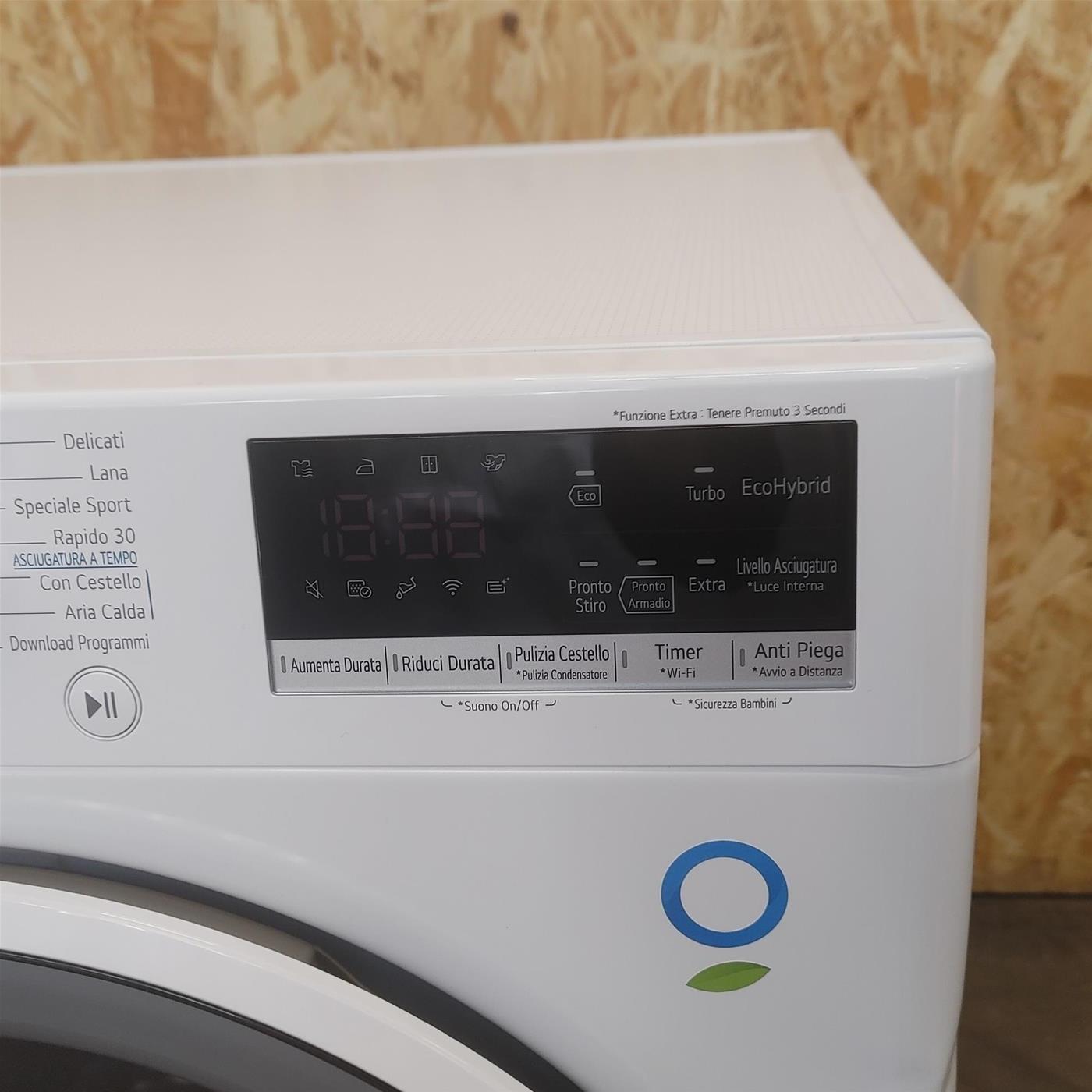 Asciugatrice LG RH80V9AVHN Libera installazione Carica frontale 8 kg A+++ Bianco