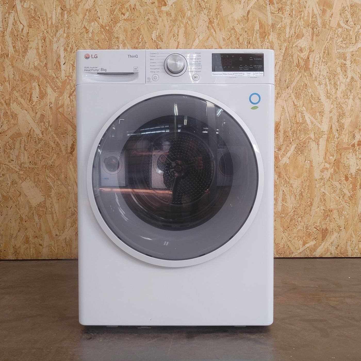 Asciugatrice LG RH80V9AVHN Libera installazione Carica frontale 8 kg A+++ Bianco