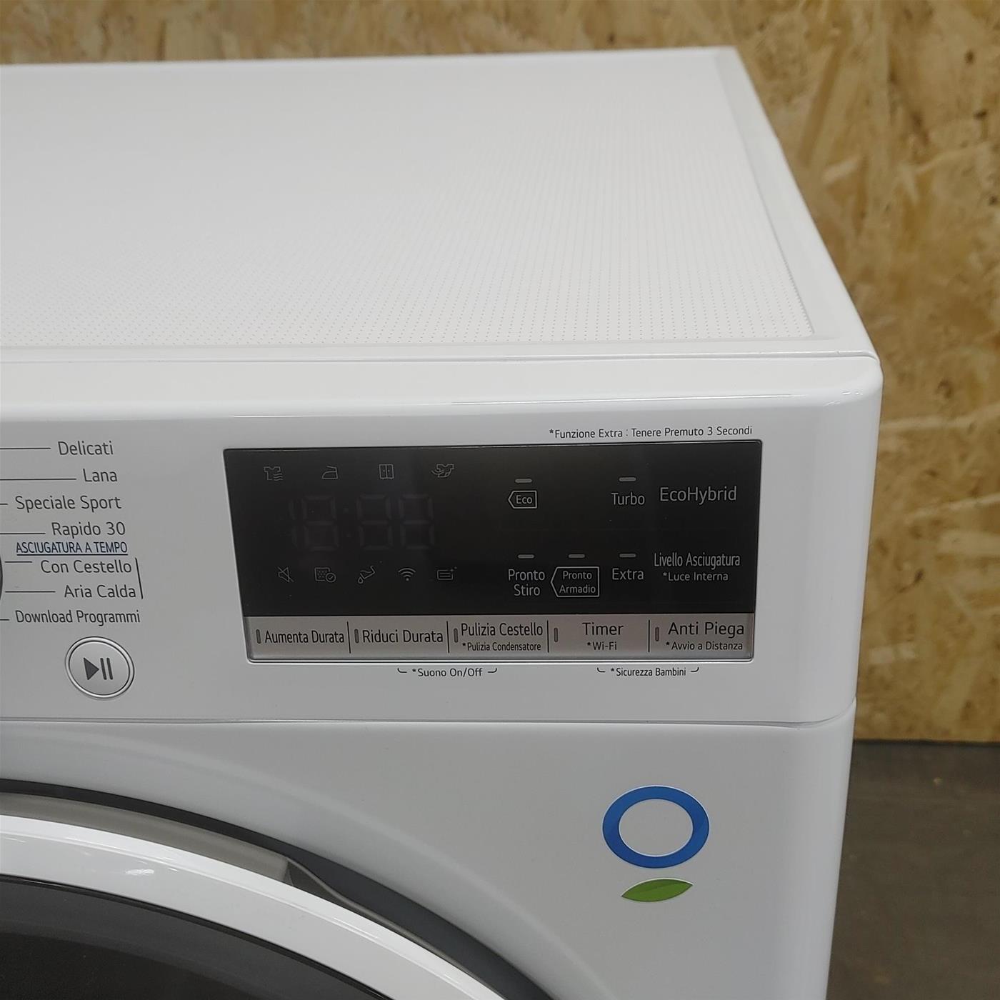 Asciugatrice LG RH90V9AVHN Libera installazione Carica frontale 9 kg A+++ Bianco