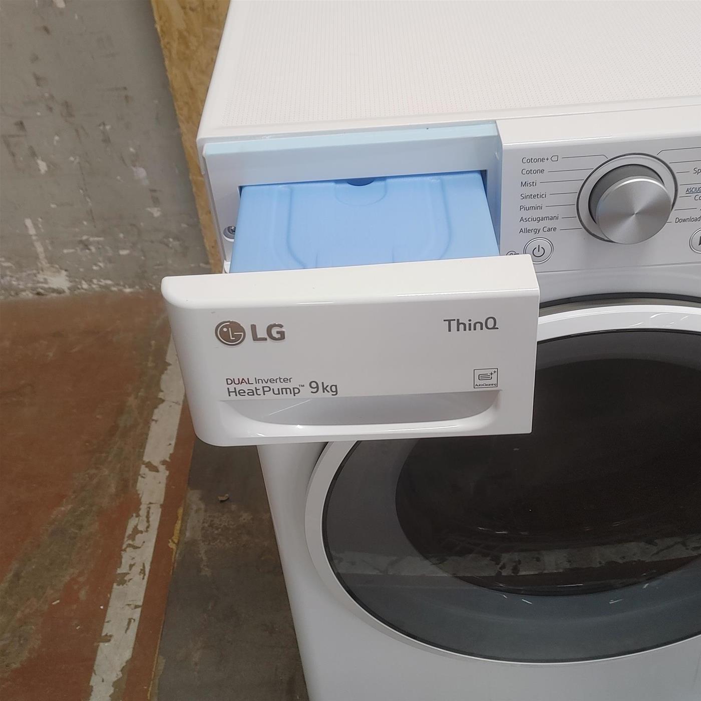 Asciugatrice LG RH90V9AVHN Libera installazione Carica frontale 9 kg A+++ Bianco