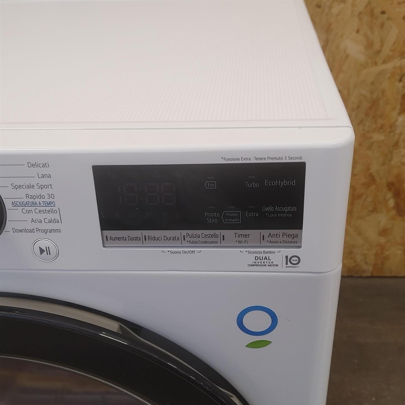 Asciugatrice LG RH90V9AVBN DUAL Inverter Condensatore autopulente 9 Kg