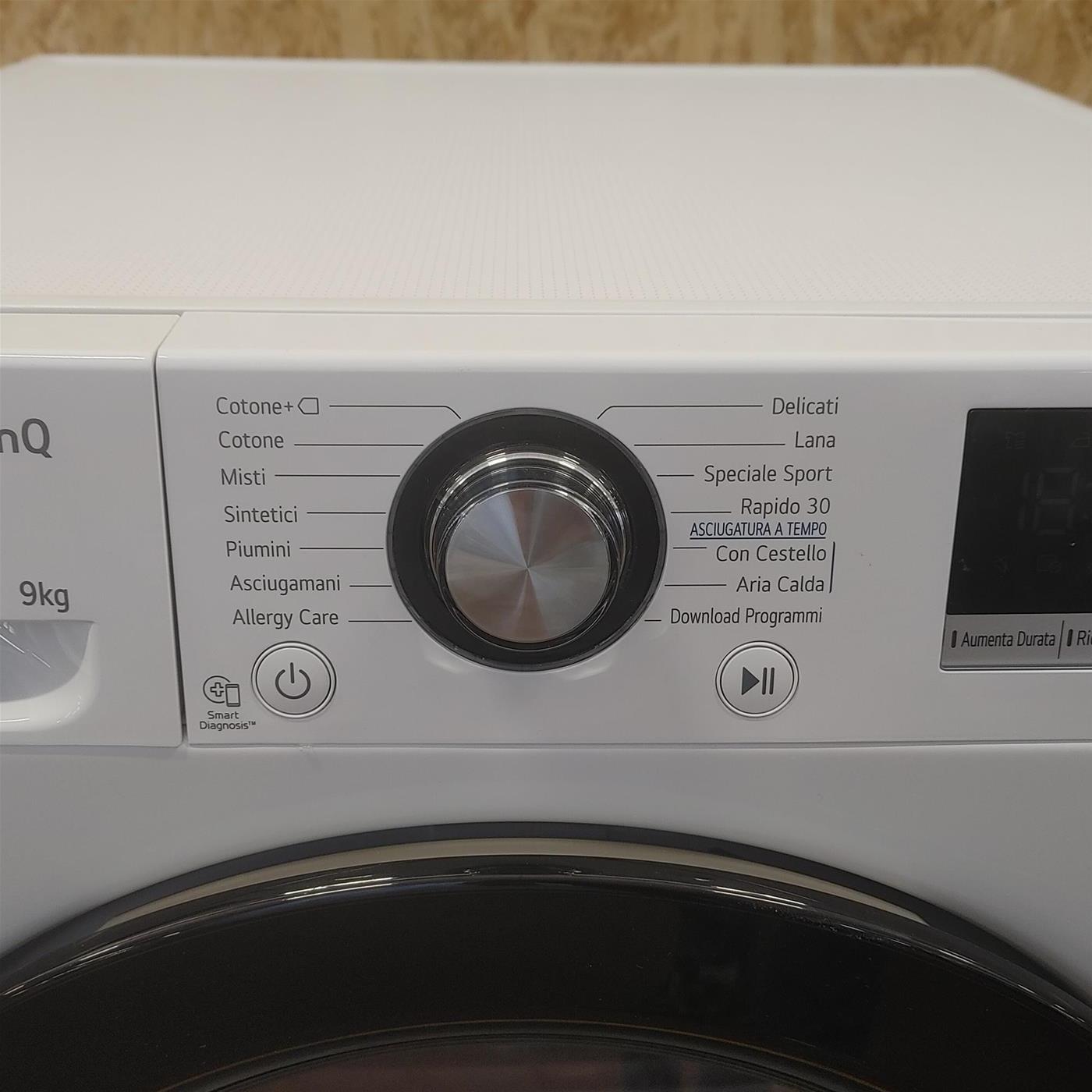 Asciugatrice LG RH90V9AVBN DUAL Inverter Condensatore autopulente 9 Kg