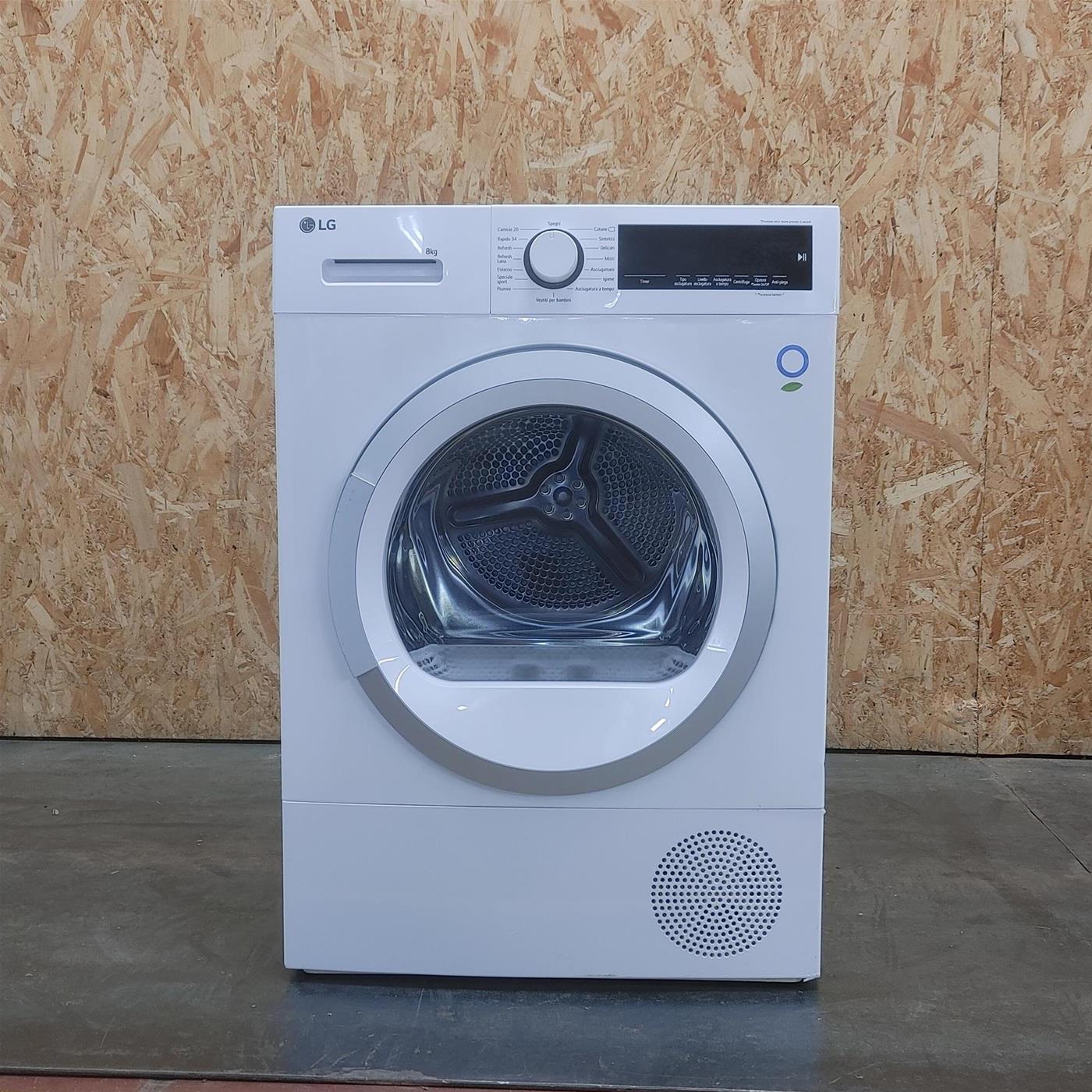 Asciugatrice LG RH80M3AV6R Pompa di Calore 8 Kg