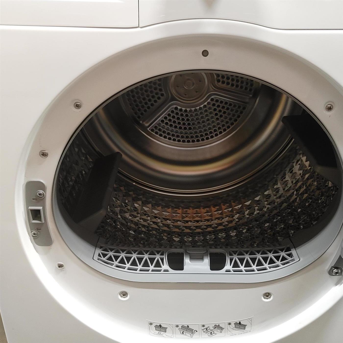 Samsung DV90TA040AH/ET asciugatrice a caricamento frontale Crystal Eco Dry 9 kg Classe A++, Porta nera + Panel silver