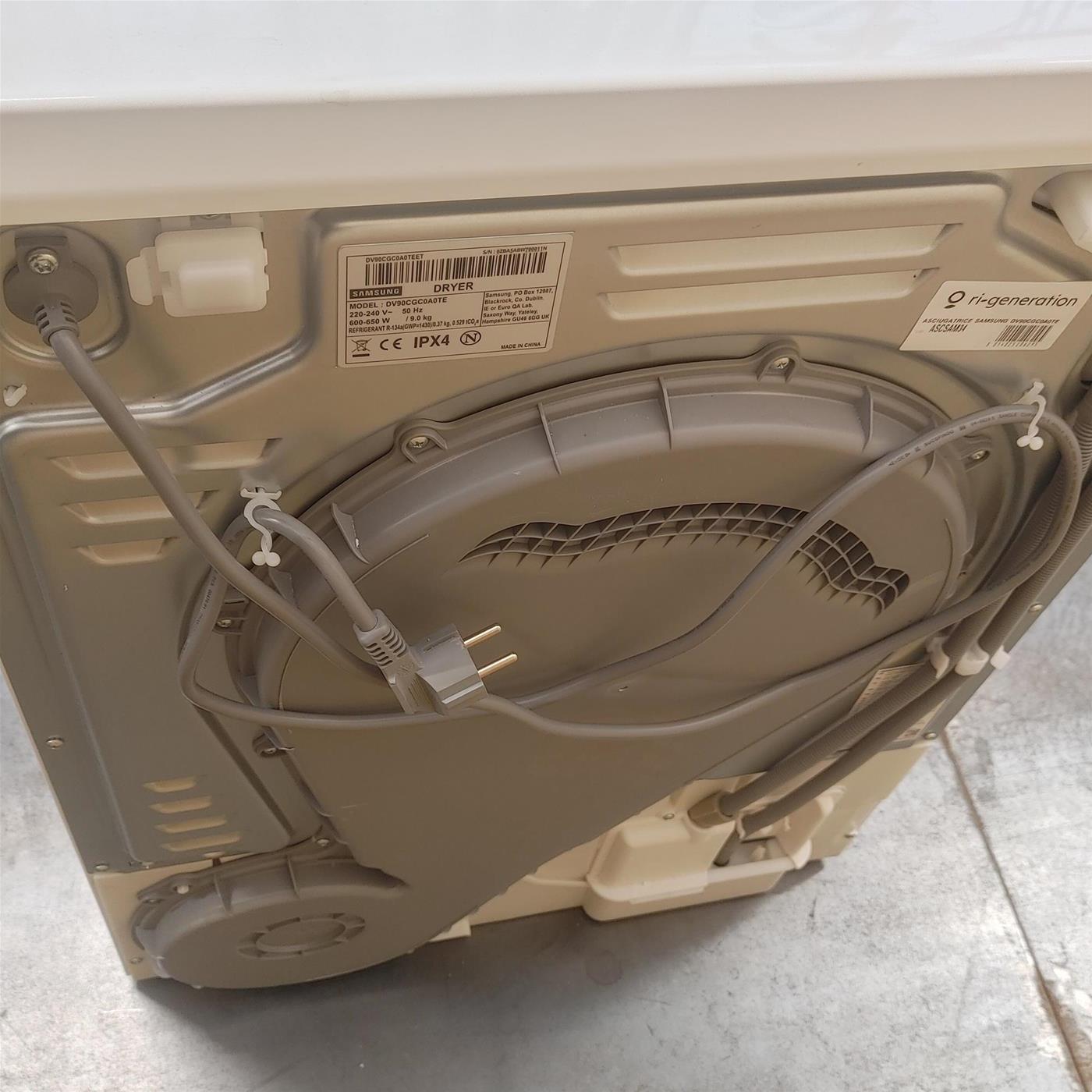 Asciugatrice Samsung DV90CGC0A0TE Libera installazione Carica frontale 9 kg A++ Bianco