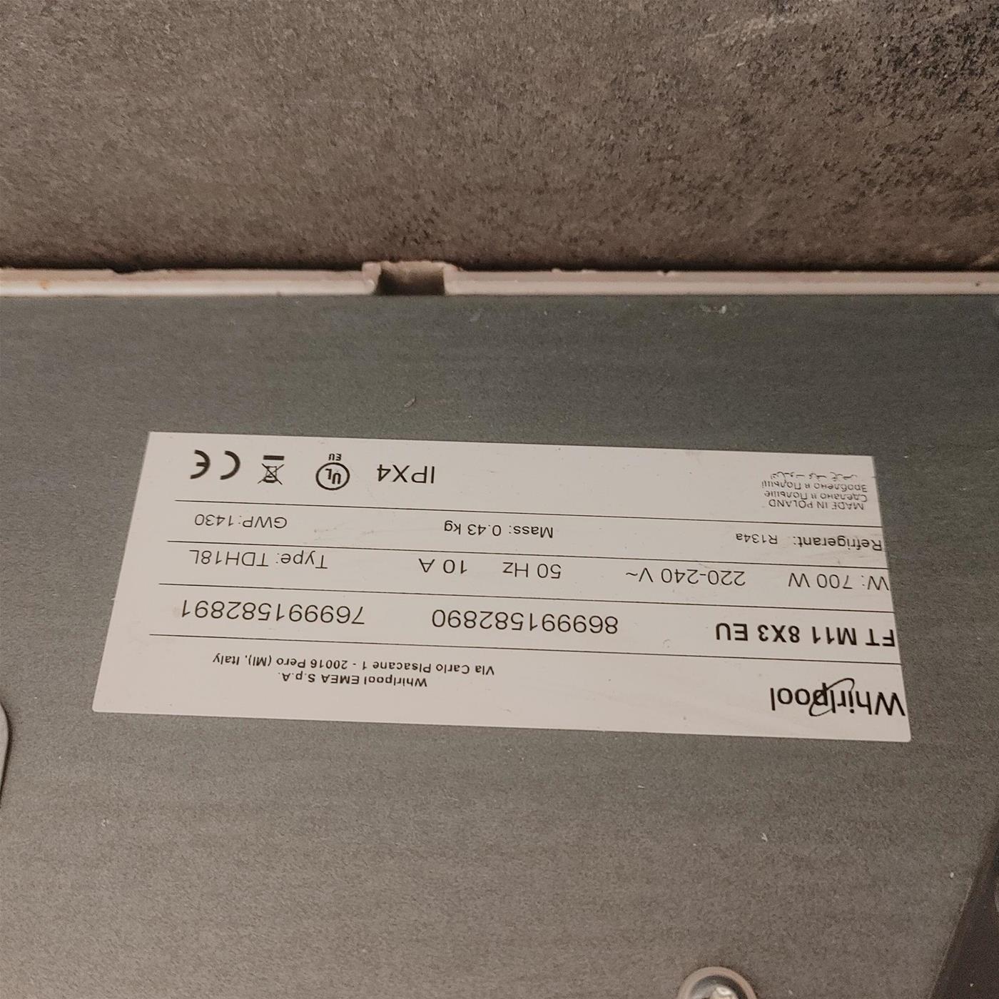Whirlpool FTM1182FR Asciugatrice Libera Installazione Carica Frontale 8 kg A++ Bianco