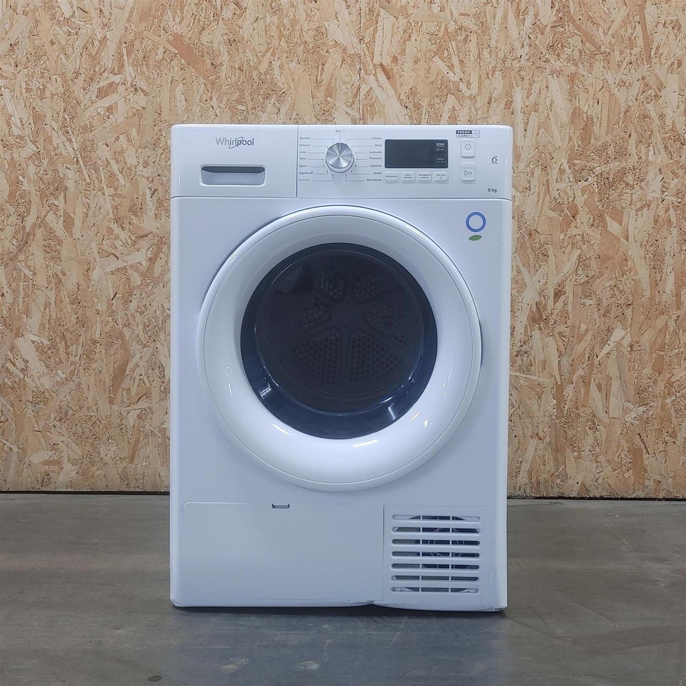 Asciugatrice Whirlpool FFTN M11 82 SPT Libera installazione Carica frontale 8 kg A++ Bianco