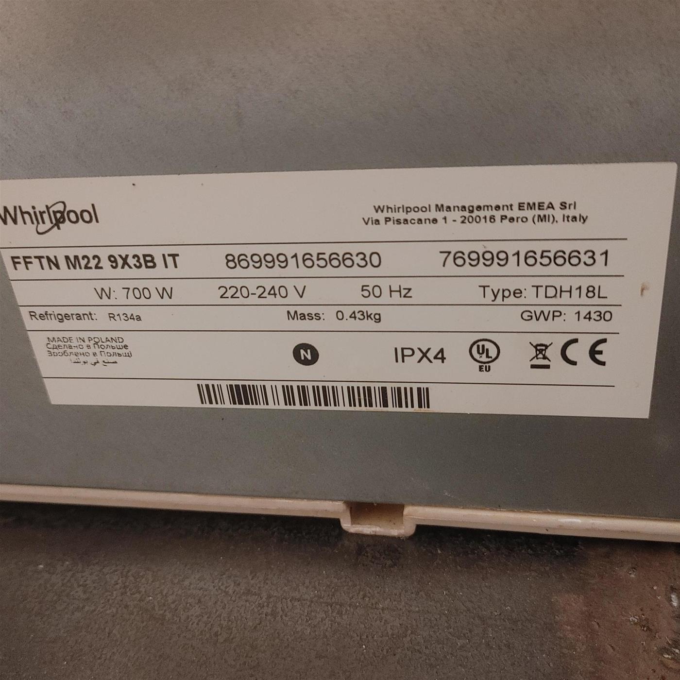 Asciugatrice Whirlpool FFTN M11 82 SPT 8 Kg