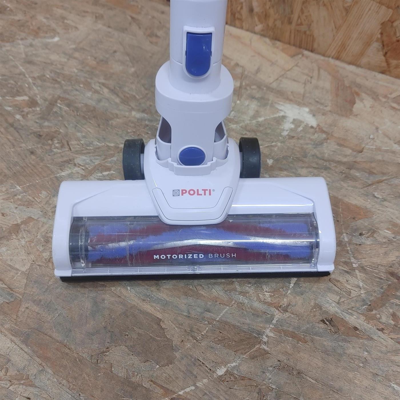 Polti Forzaspira Slim SR90B Aspirapolvere a batteria Tessuto asciutto Senza sacco 0,5 L Bianco