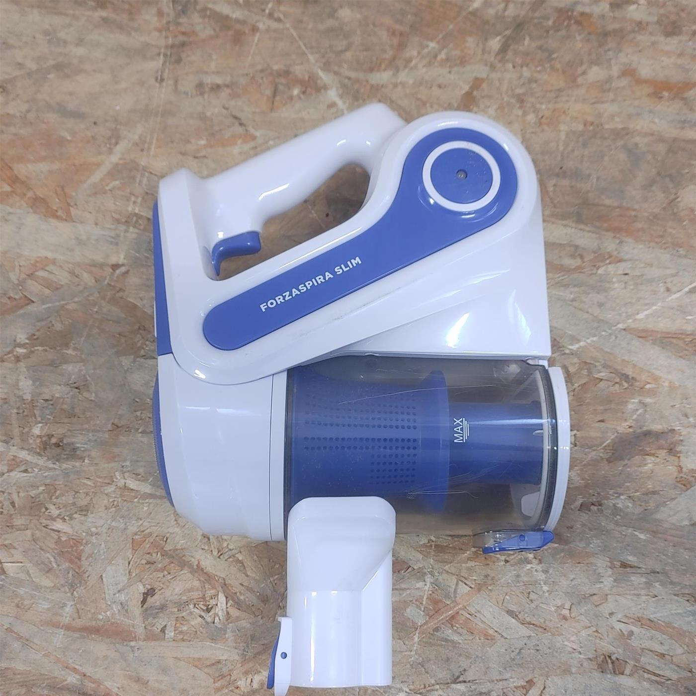 Polti Forzaspira Slim SR90B Aspirapolvere a batteria Tessuto asciutto Senza sacco 0,5 L Bianco