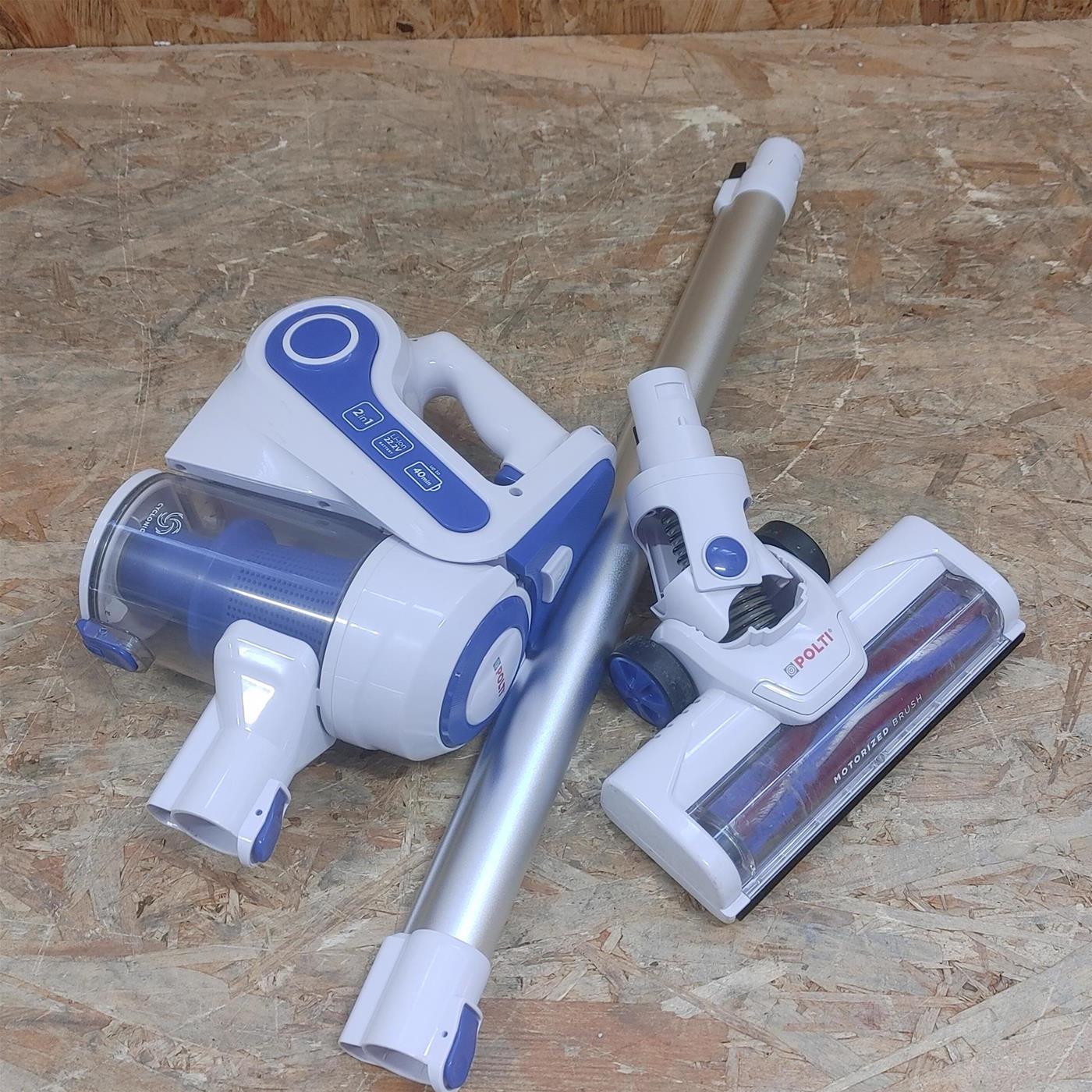 Polti Forzaspira Slim SR90B Aspirapolvere a batteria Tessuto asciutto Senza sacco 0,5 L Bianco