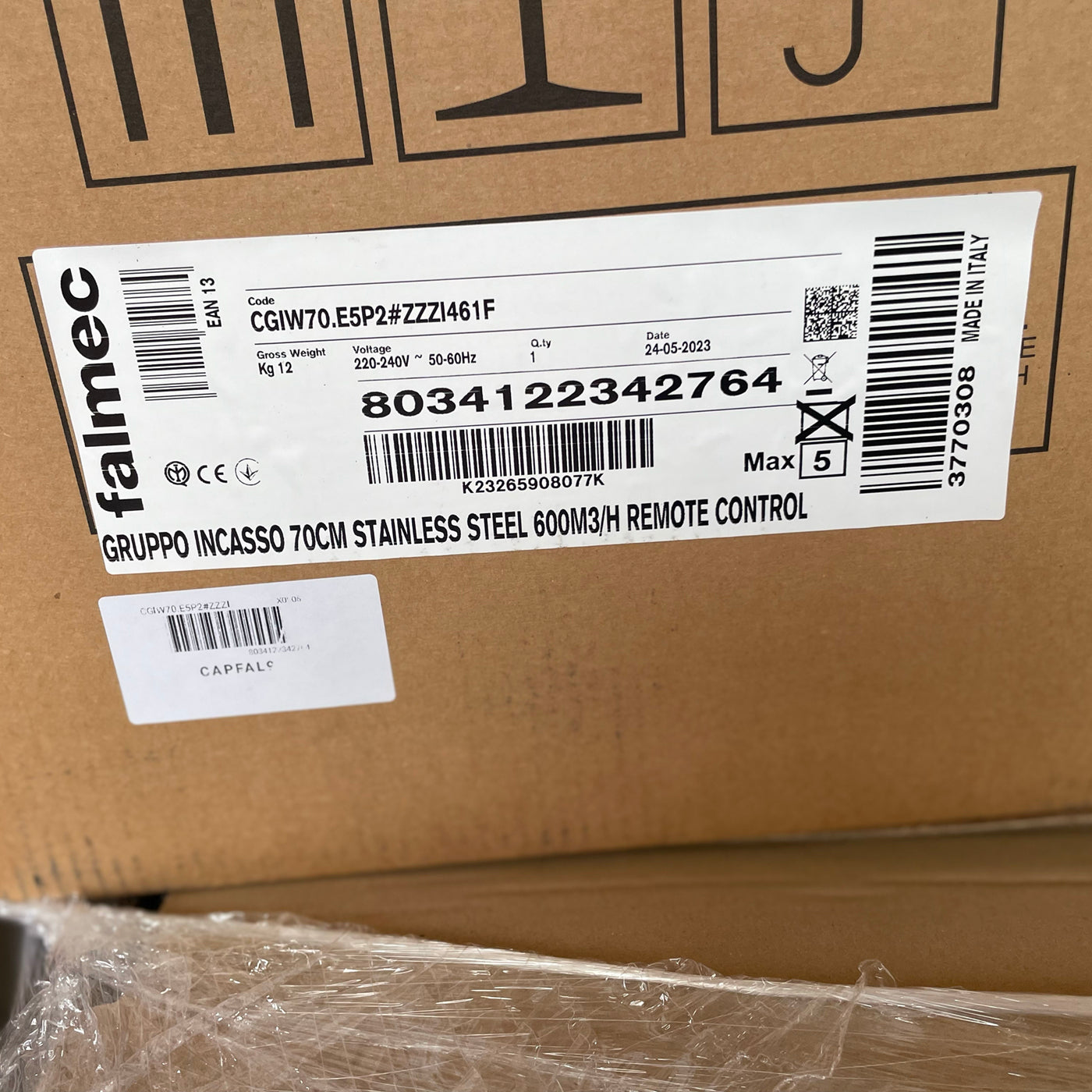Cappa da incasso Falmec CGIW70.E11P2#ZZZI461F 70 cm