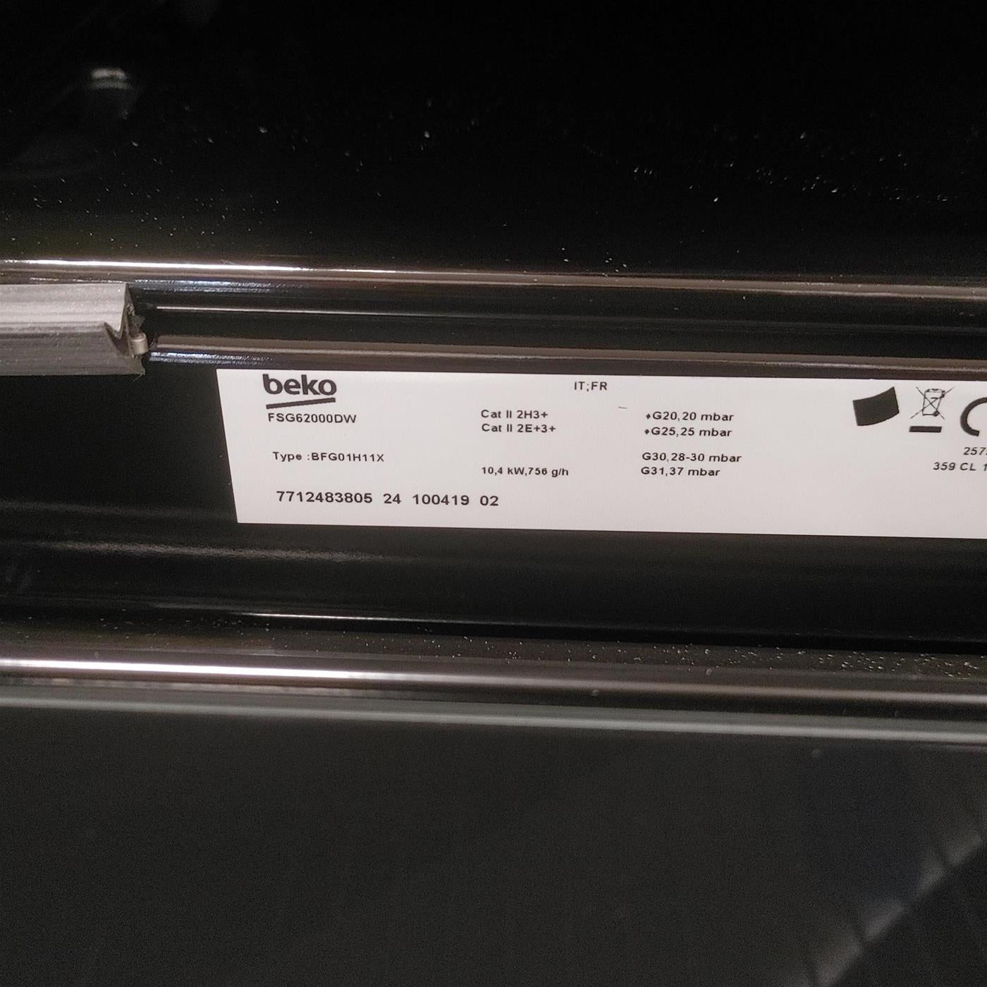 Cucina Beko FSG62000DW Cucina a libera installazione Gas Bianco A