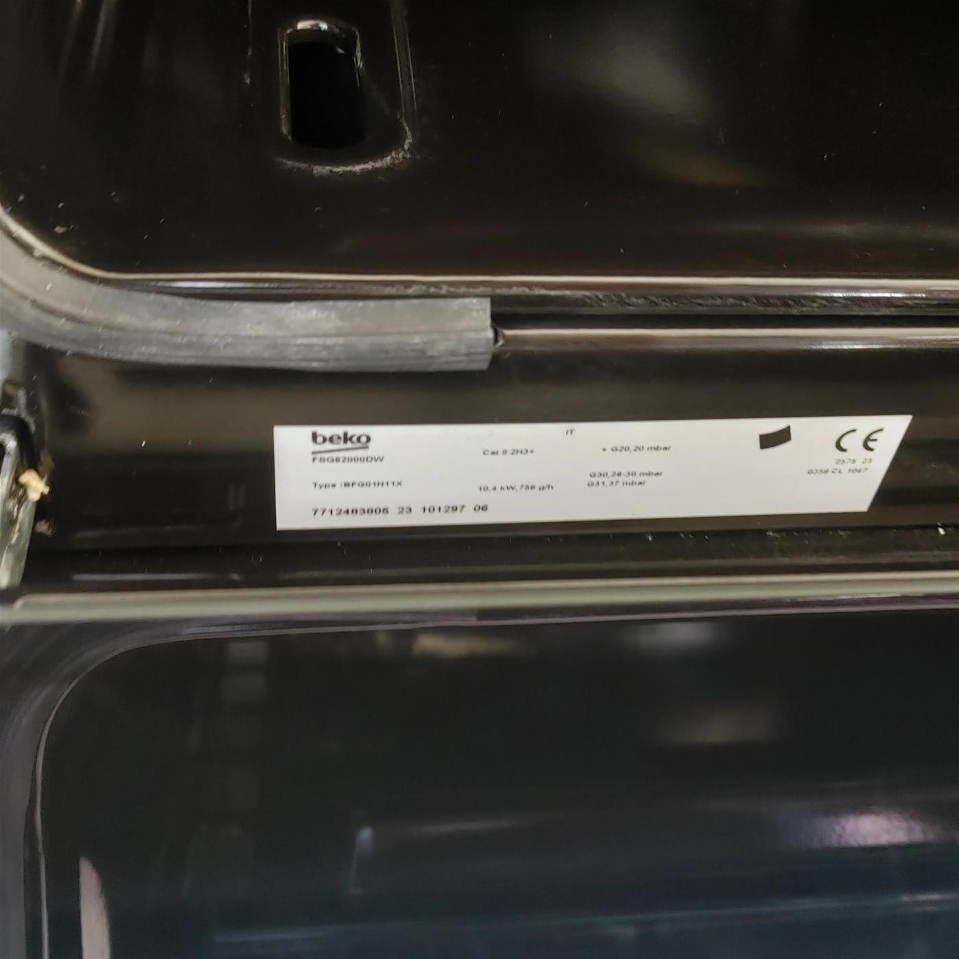 Beko FSG62000DX Cucina indipendente Elettrica/Gas Gas Acciaio inossidabile A