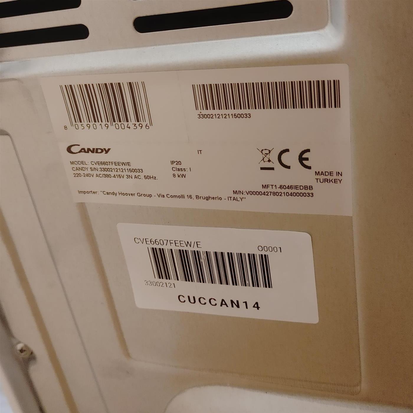 Cucina elettrica Candy CVE6607FEEW/E Ceramica