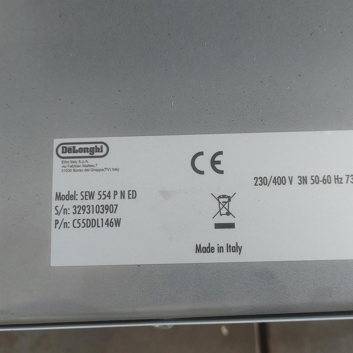 Cucina elettrica De Longhi SEW 554 P N ED 50x50