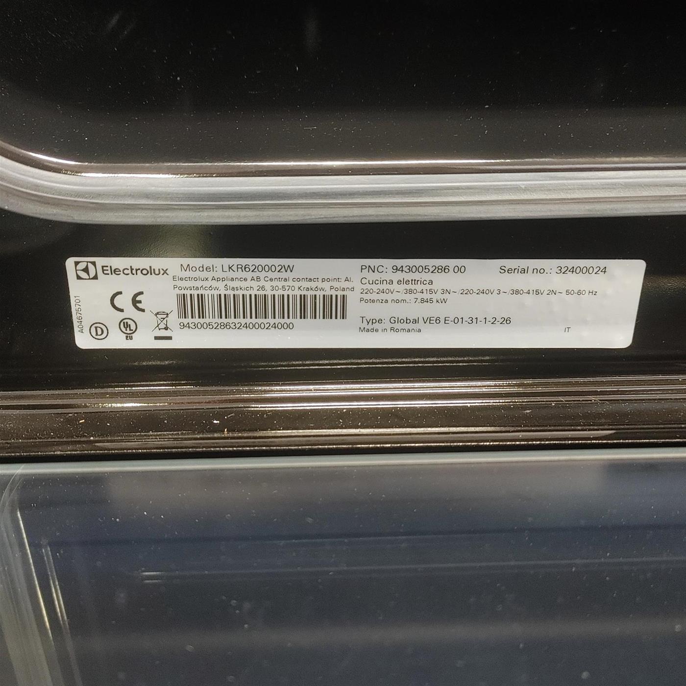 Electrolux Cucina elettrica con Forno Elettrico A 60x60 cm LKR620002X