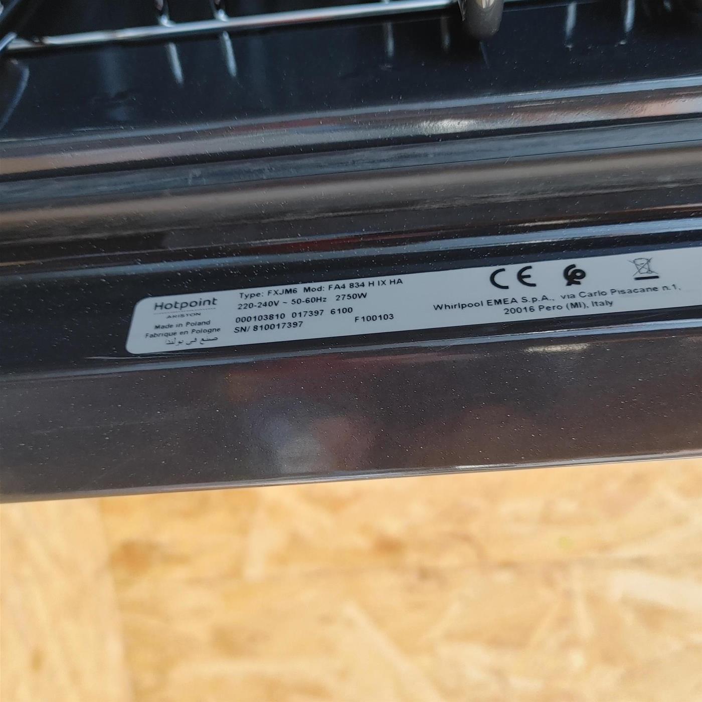 Hotpoint FA4 841 P IX HA forno 71 L 3600 W A+ Nero, Acciaio inossidabile