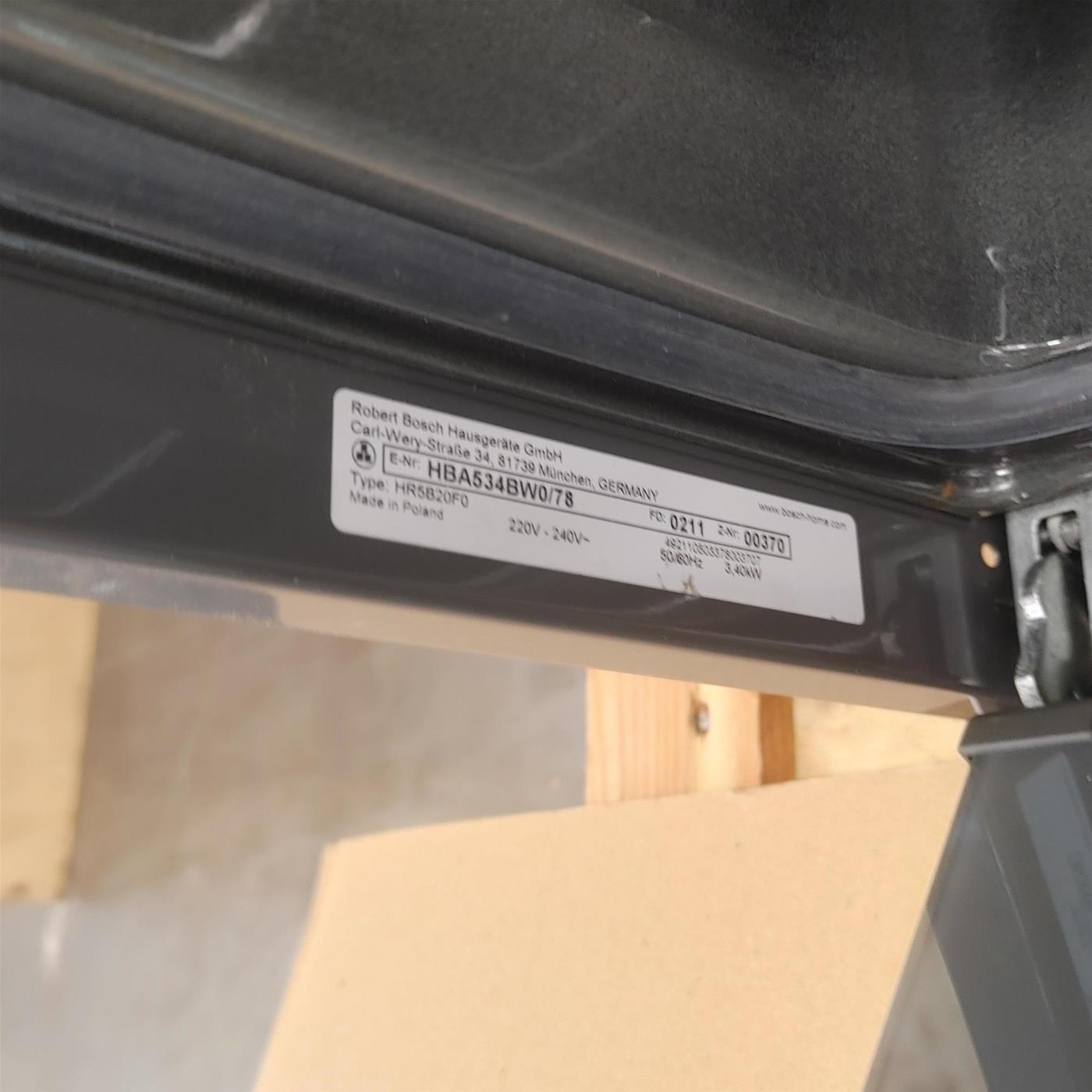 Forno Bosch Serie 4 HBA534BW0 71 L 3400 WA Bianco