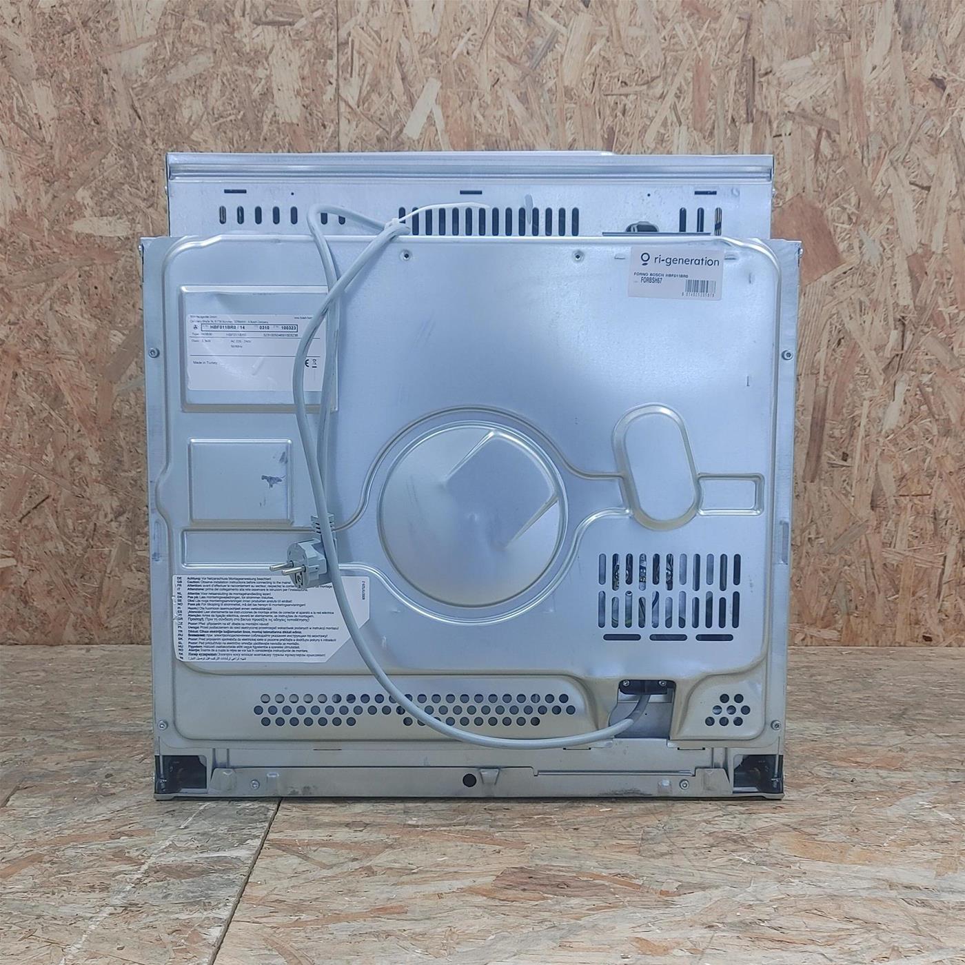Bosch Serie 2 HBF011BR0 forno 66 L 3300 WA Nero, Acciaio inox