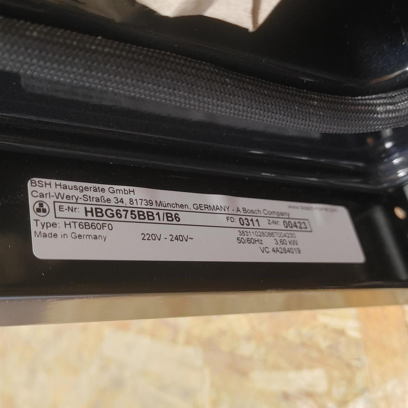 Bosch HBG675BB1/B6 forno 71 L A+ Nero